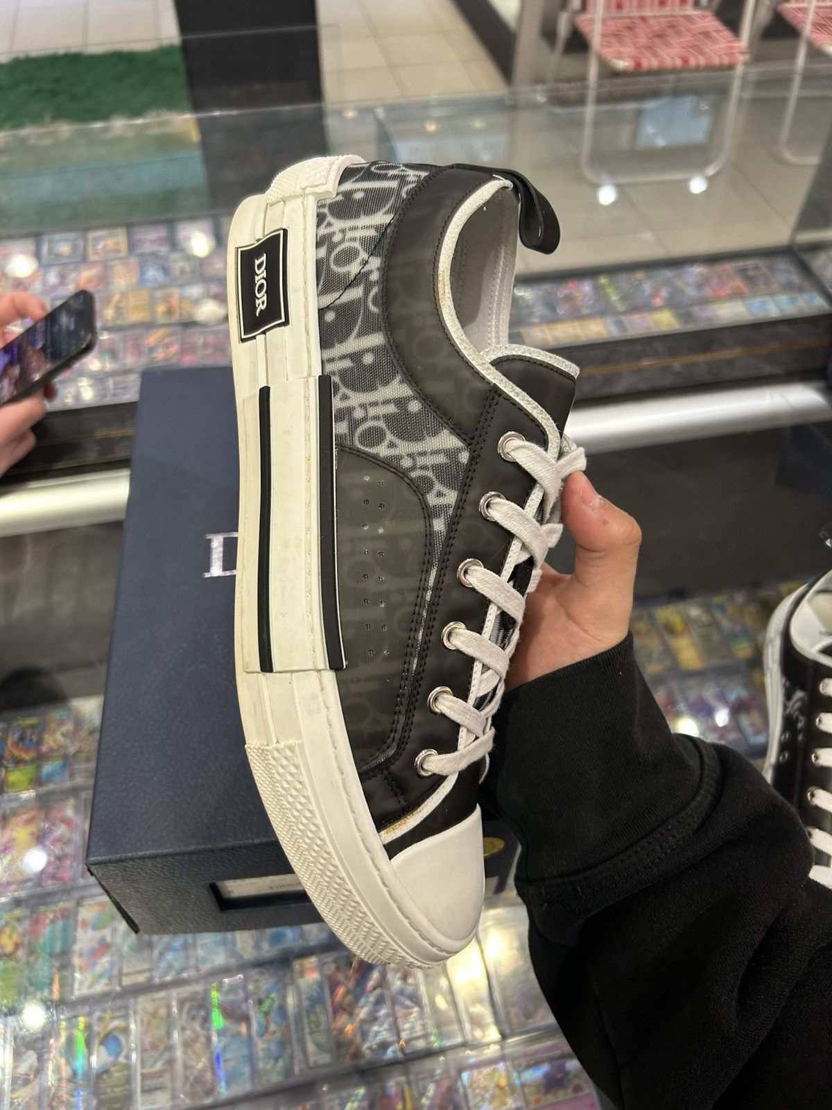 Dior Dior b23 low black white oblique Size US 10 / EU 43 - 7 Thumbnail