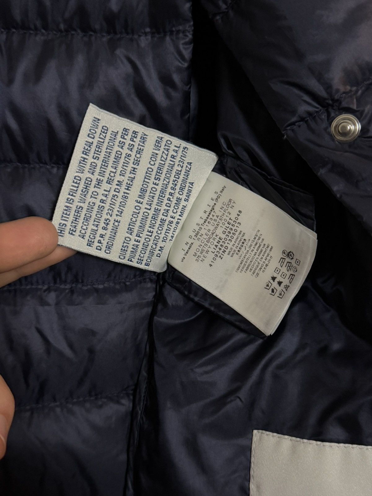 Moncler Moncler Vest Liane Gillet Rare Canada Goose Blue Acronym 424 Size US S / EU 44-46 / 1 - 10 Thumbnail