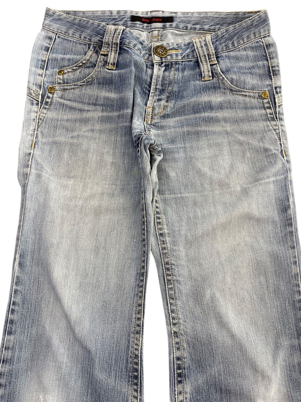 Japanese Brand Japanese Brand Faded Wash Whiskers Style Flare Jeans Size US 30 / EU 46 - 2 Thumbnail