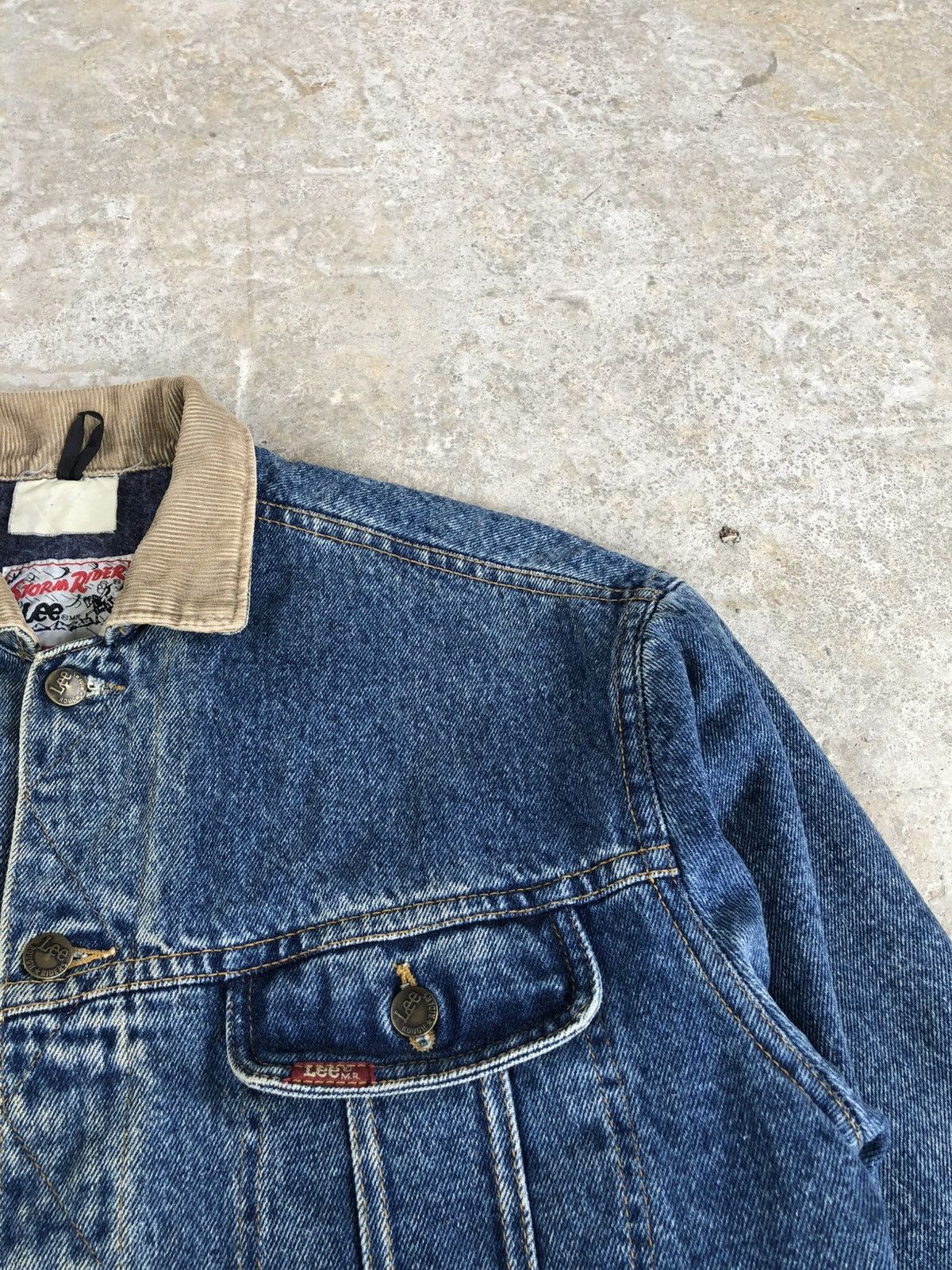 Lee Vintage Lee Storm Rider Blanket Lined Denim Jacket Baggy Size US L / EU 52-54 / 3 - 11 Thumbnail