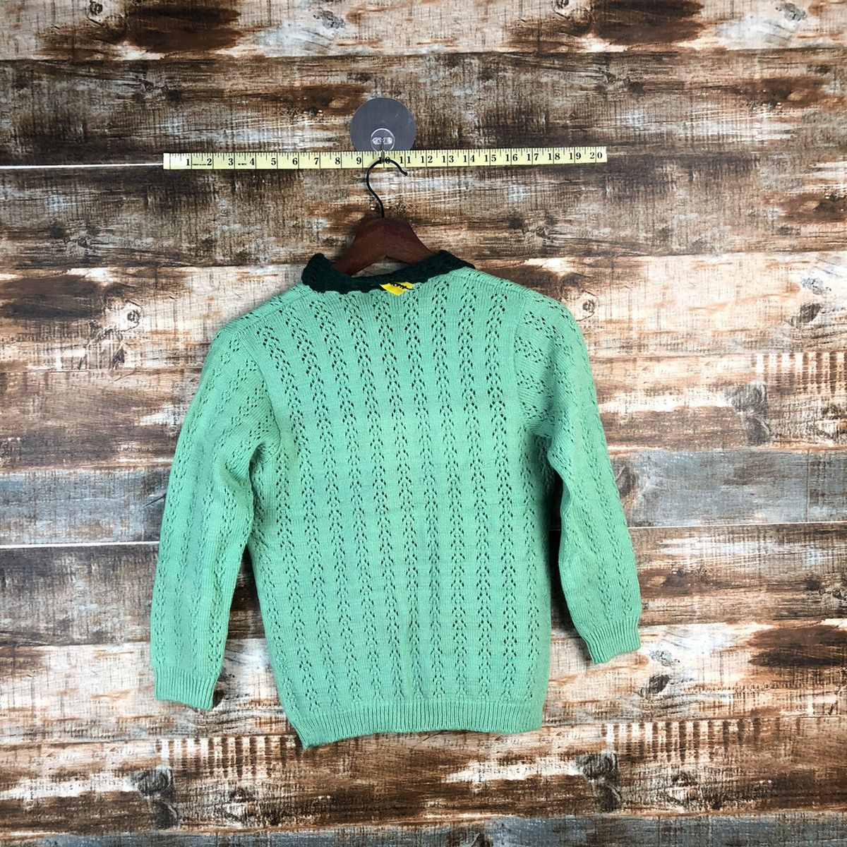 Vintage DL Japanese Brand Green Cardigan Knitwear #C598 Size XXS / US 00 / IT 34 - 10 Thumbnail