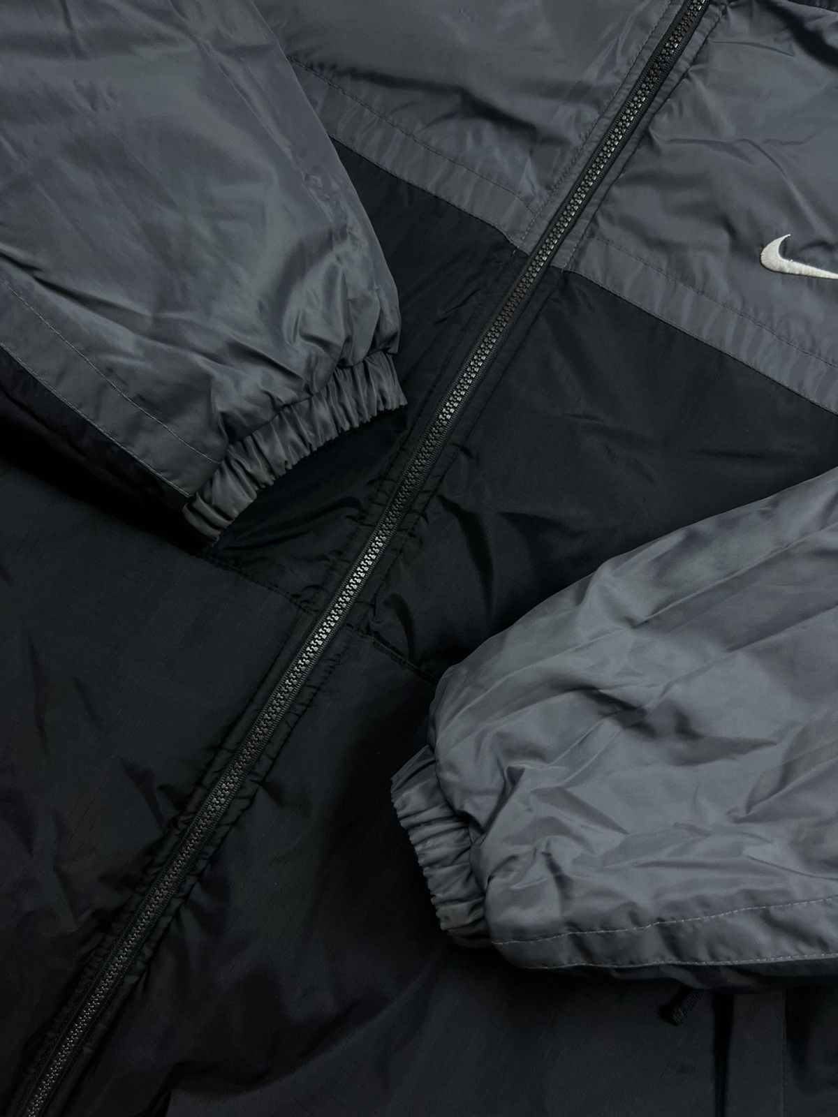 Nike 90s Nike Double Swoosh Vintage Drill Oversized Puffer Jacket Size US XL / EU 56 / 4 - 13 Thumbnail