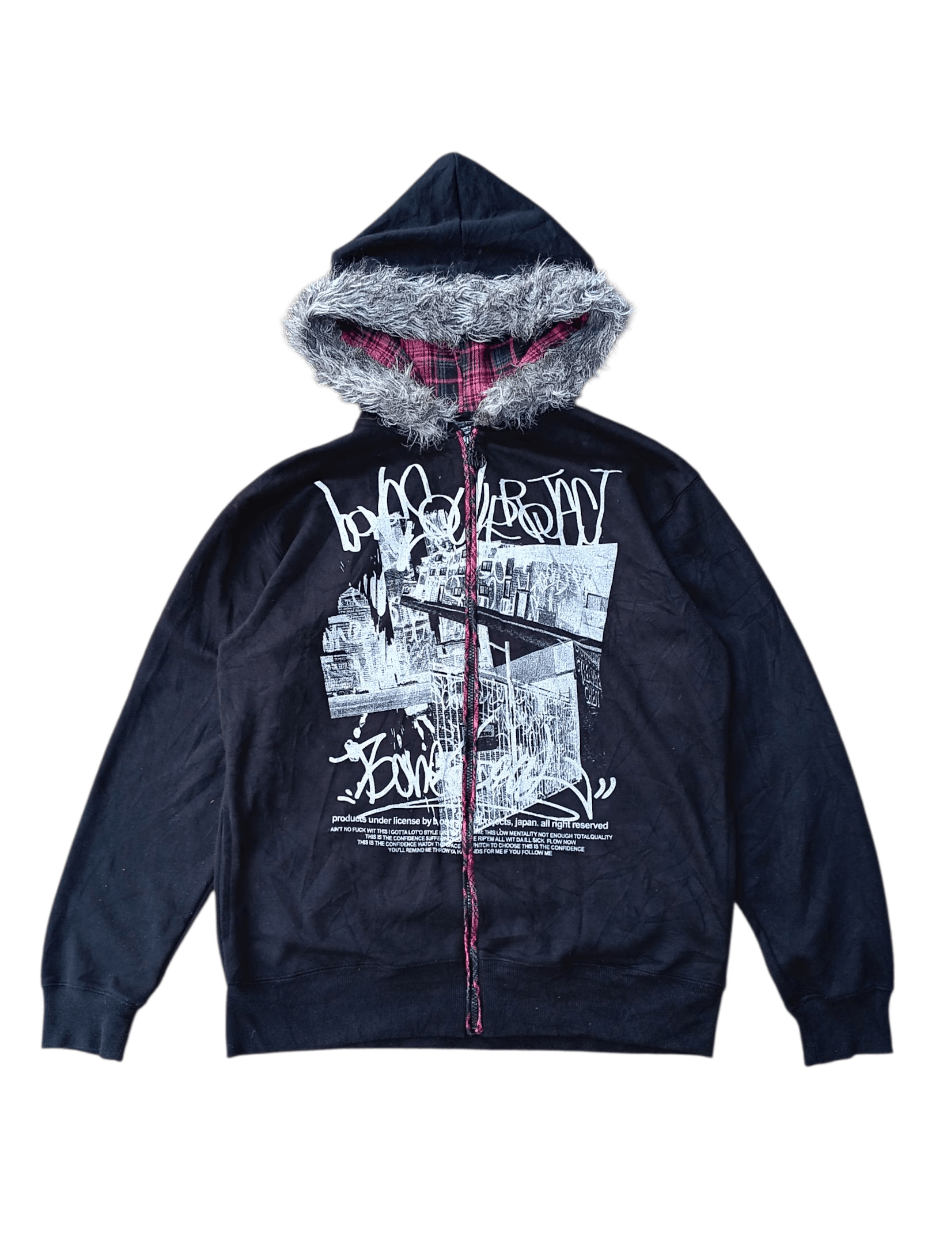 Japanese Brand Soundless era fur hoodie Geaksx | Grailed