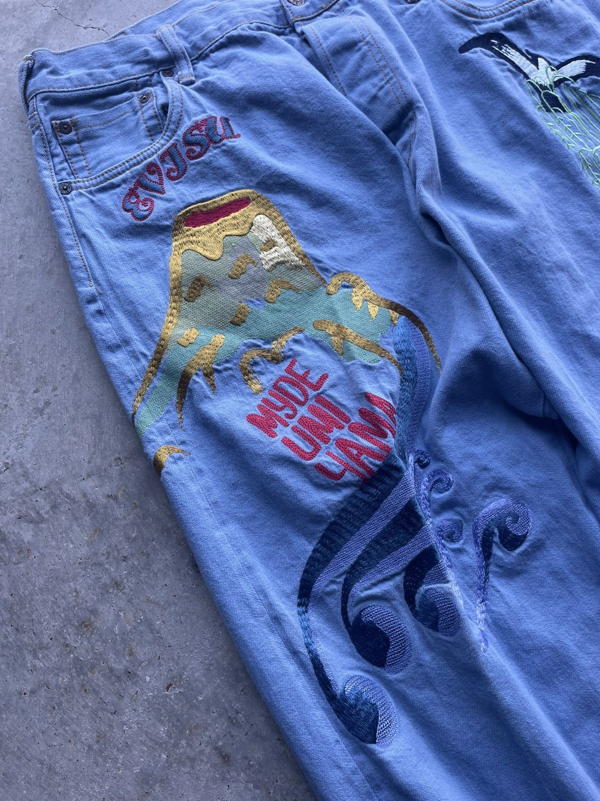 Evisu Vintage Evisu Jeans Size 36 Rare Volcano Seagull Japan Size US 36 / EU 52 - 2 Thumbnail