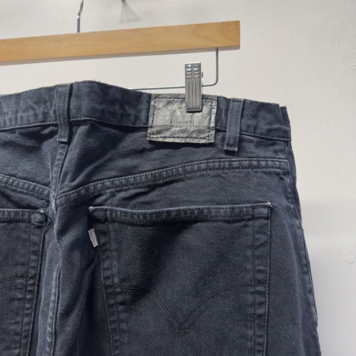 Levi's 90s Levi's Silvertab Black Baggy Jeans ERD Grunge Chrome Size US 38 / EU 54 - 4 Thumbnail