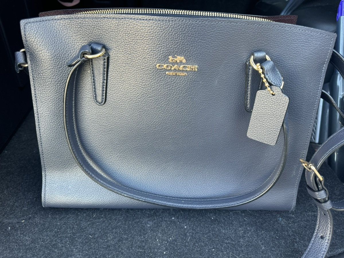 Coach Blue and maroon purse Size ONE SIZE - 5 Thumbnail