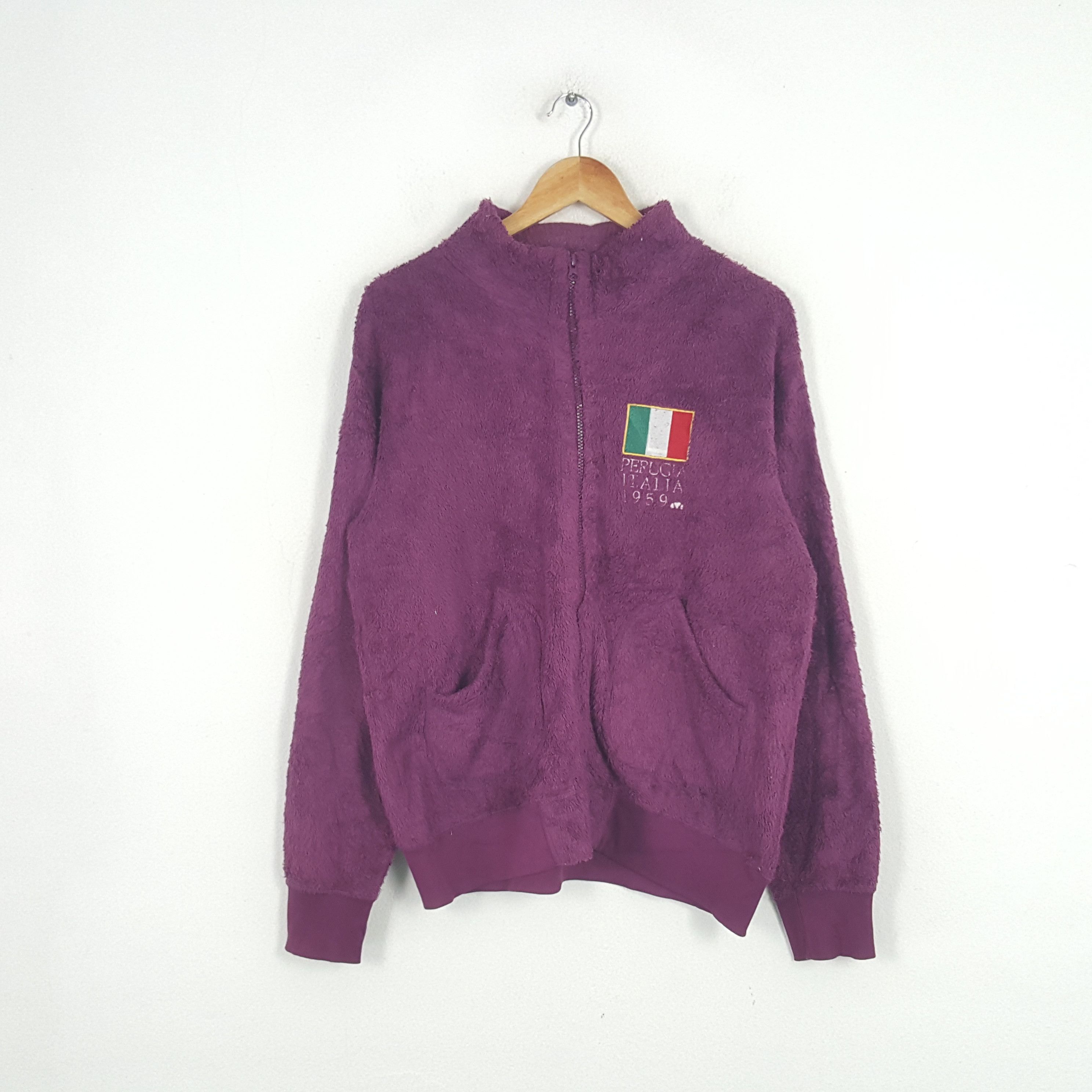 Ellesse × Vintage Vintage Ellesse Italian Brand Fleece Sweater Jacket Size US M / EU 48-50 / 2 - 1 Thumbnail