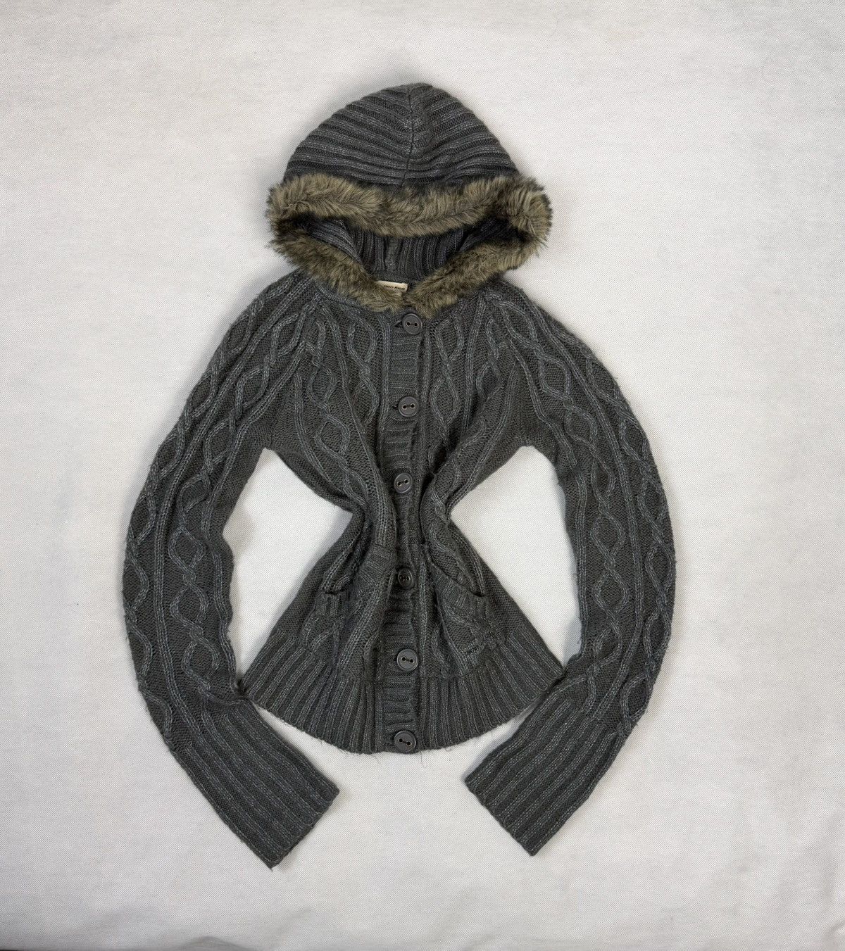 DKNY Unique DKNY Sweater with Fur Trim Avant Garde Japan Style Size M / US 6-8 / IT 42-44 - 1 Thumbnail