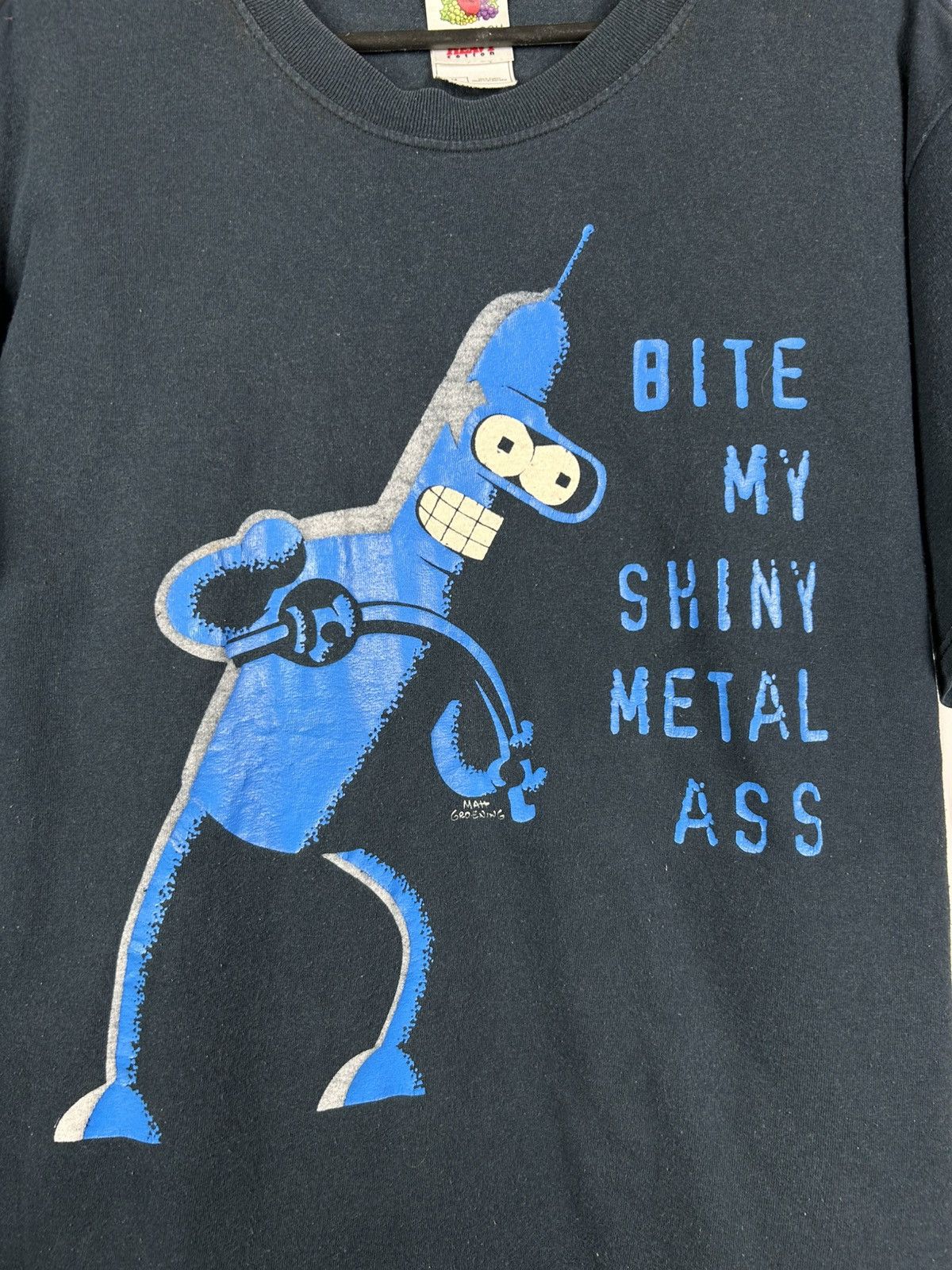 Cartoon Network Vintage 2008 Futurama Bender “Bite My Shiny Metal Ass” M Size US M / EU 48-50 / 2 - 4 Thumbnail