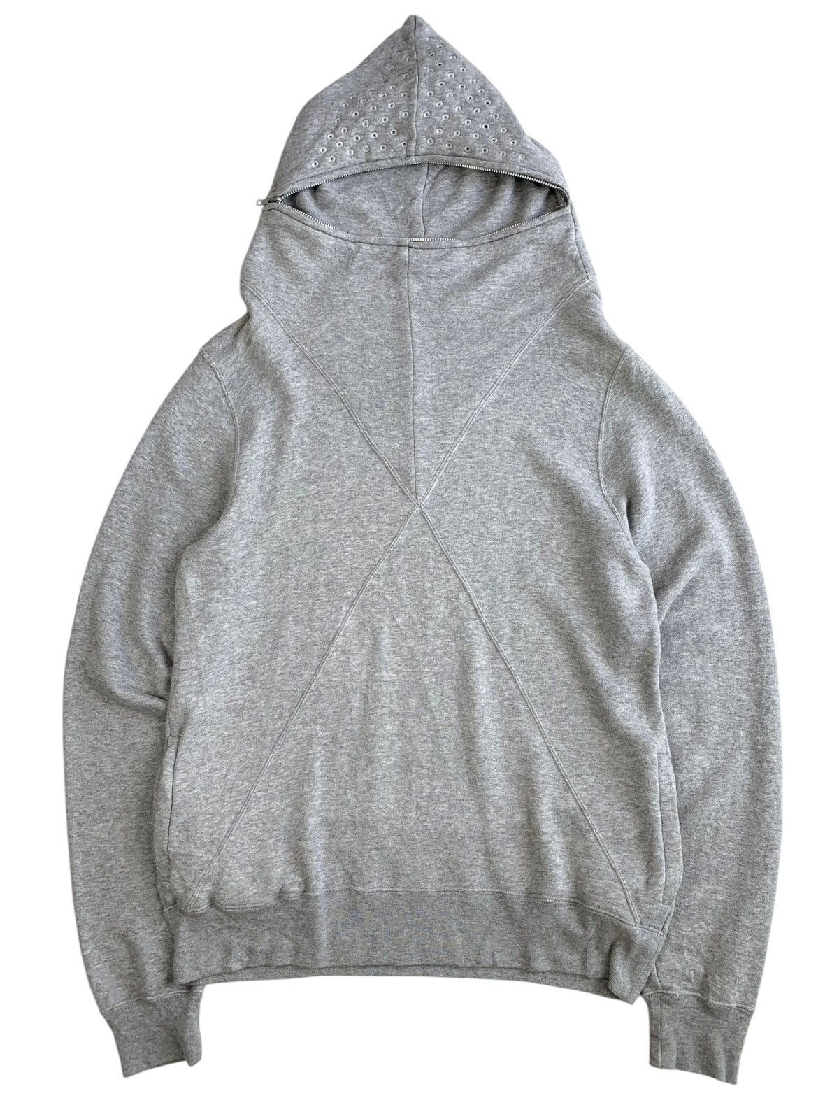 swagger bullet embroidery zip up hoodie