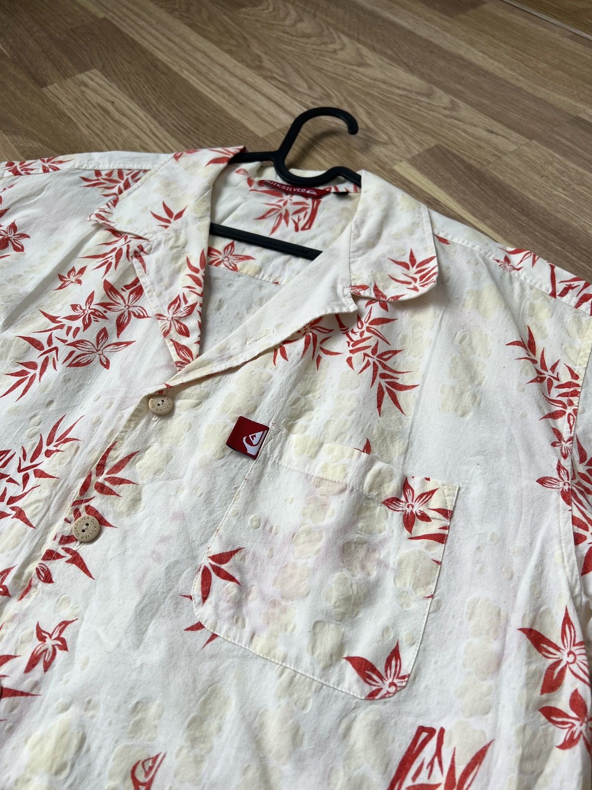 Quiksilver Vintage Quiksilver Men’s Hawaiian Cotton Shirt Size L Size US L / EU 52-54 / 3 - 7 Thumbnail