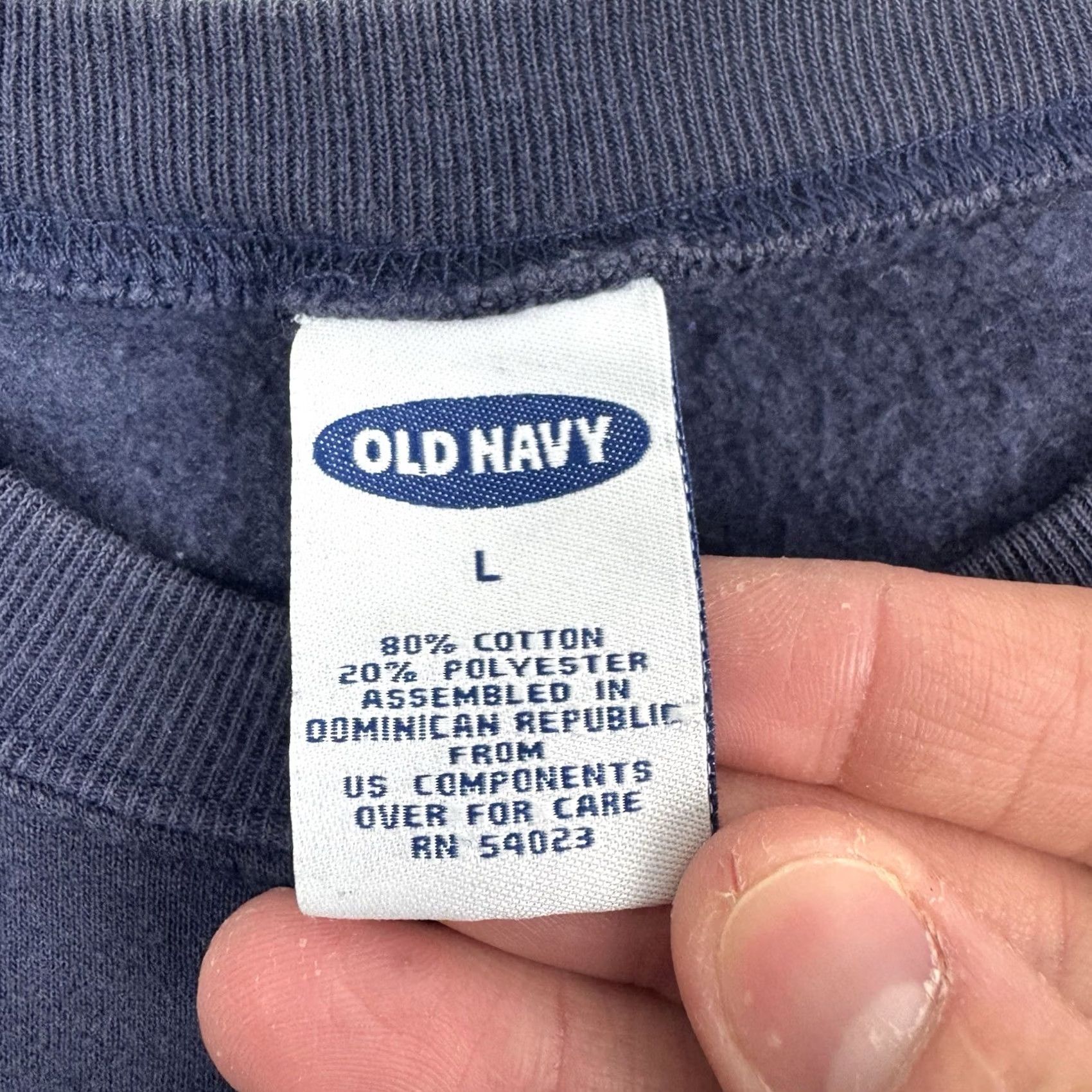 Old Navy VINTAGE Old Navy Sweatshirt Adult Large Spellout Y2K Pullover Crewneck Hipster Size US L / EU 52-54 / 3 - 3 Thumbnail