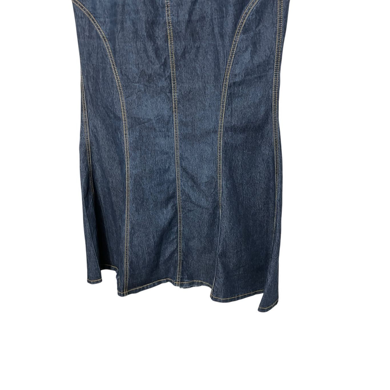 Other BISOU BISOU Y2K Denim Maxi Mermaid Skirt Size 18 inch waist Size 36" / US 14 / IT 50 - 3 Thumbnail