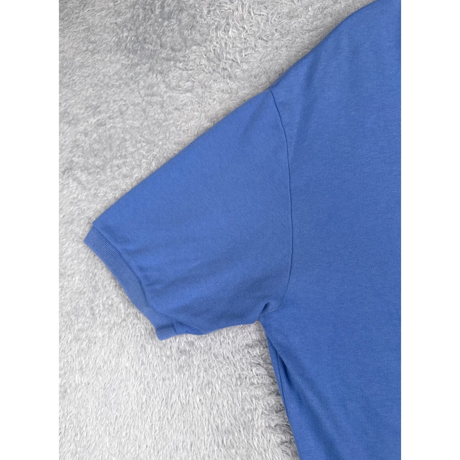 Ralph Lauren VINTAGE Ralph Lauren Polo Shirt Adult XL Blue 100% Cotton Jersey Men Polo XL Blue Modern Sports Mens Size US XL / EU 56 / 4 - 3 Thumbnail