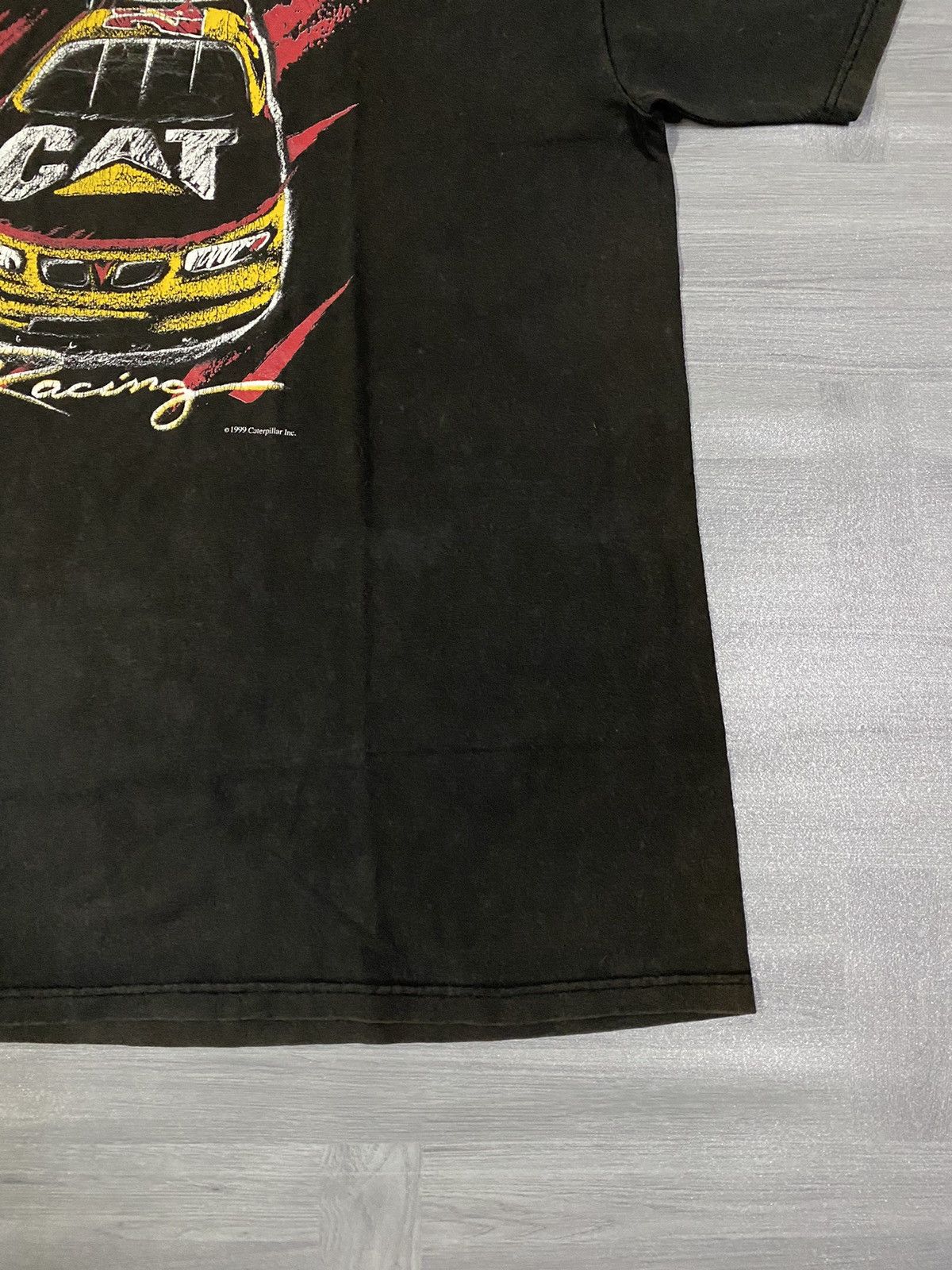 NASCAR Vintage 90s Caterpillar Racing Nascar T Shirt Size US XL / EU 56 / 4 - 8 Thumbnail