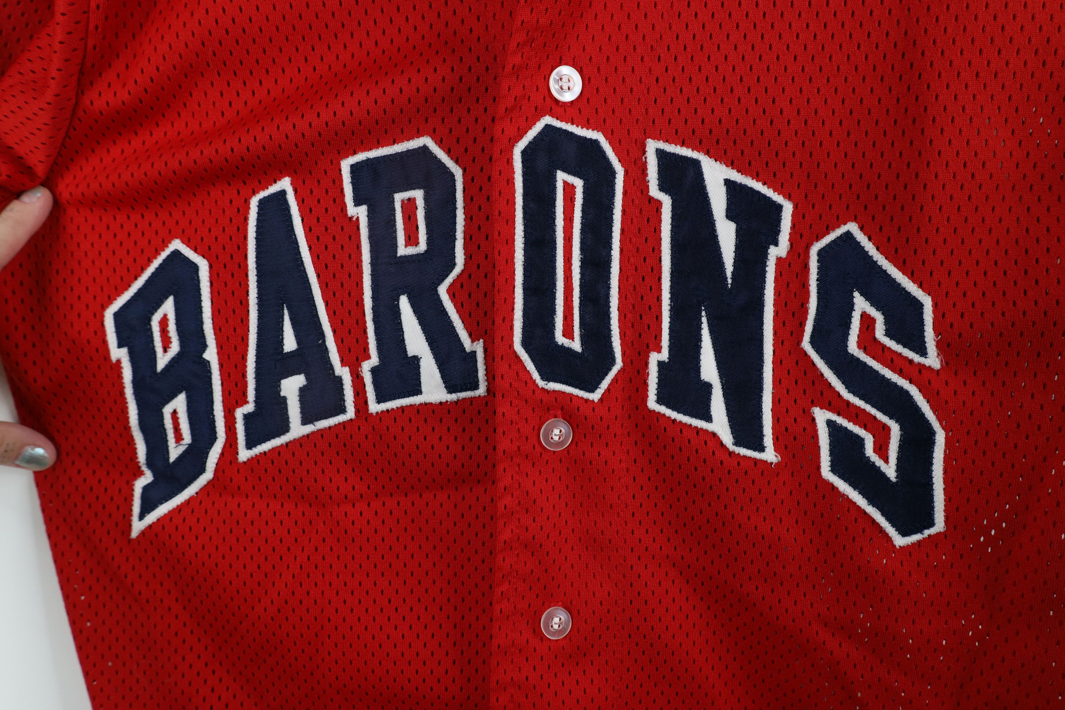 Vintage Vintage 90s Out Toledo Barons Mesh Baseball Jersey Red USA Size US M / EU 48-50 / 2 - 4 Thumbnail