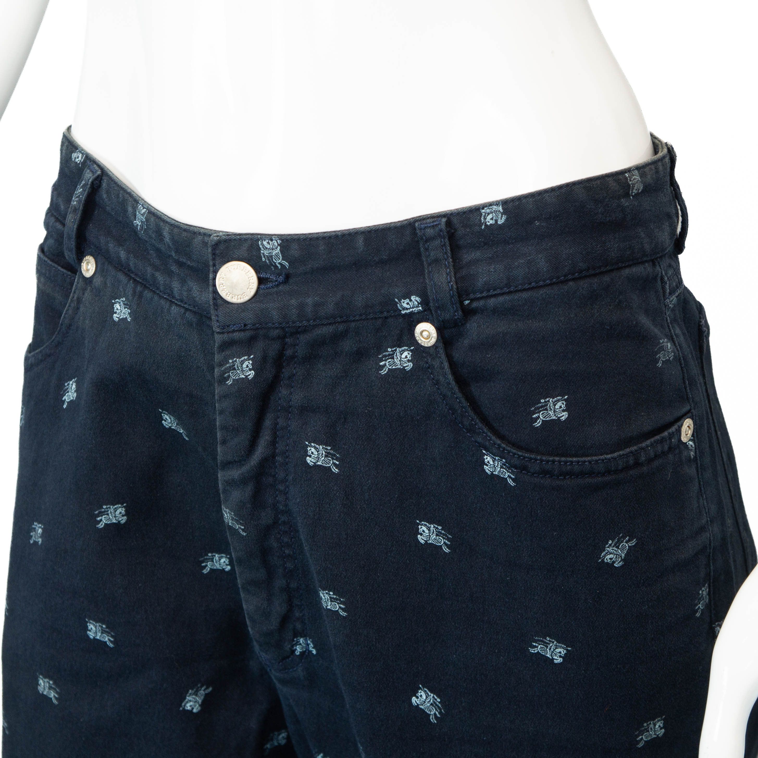 Burberry BURBERRY Monogram Pants Blue Vintage 00s Size 30" / US 8 / IT 44 - 3 Thumbnail