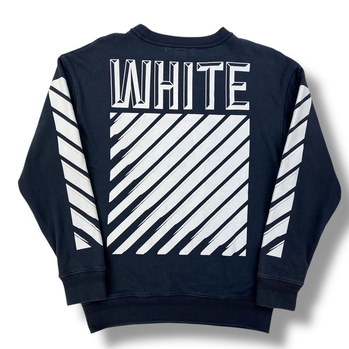 Off-White Off-White 3D Diagonal Navy Sweatshirt Size US XS / EU 42 / 0 - 2 Thumbnail