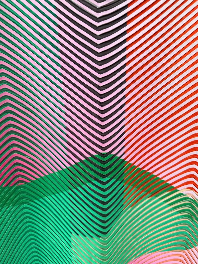 Issey Miyake Issey Miyake Multi-color block kaleidoscope top Size M / US 6-8 / IT 42-44 - 2 Thumbnail