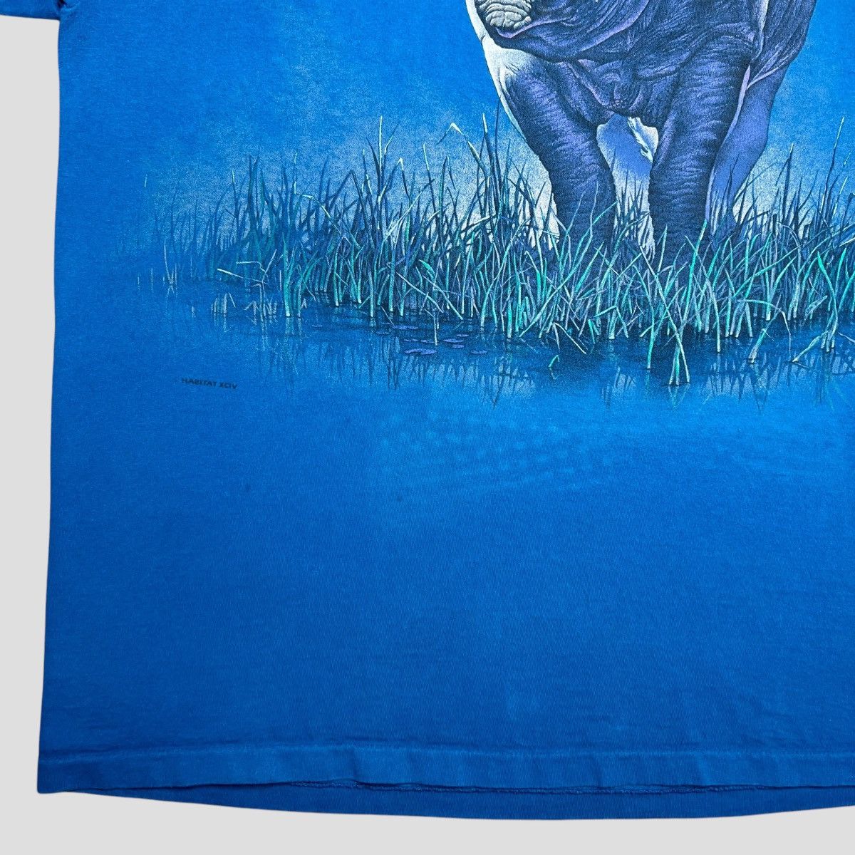 Habitat × Vintage Vintage 1990s Rhino Habitat Double Sided Nature Graphic Tee Size US XXL / EU 58 / 5 - 9 Thumbnail