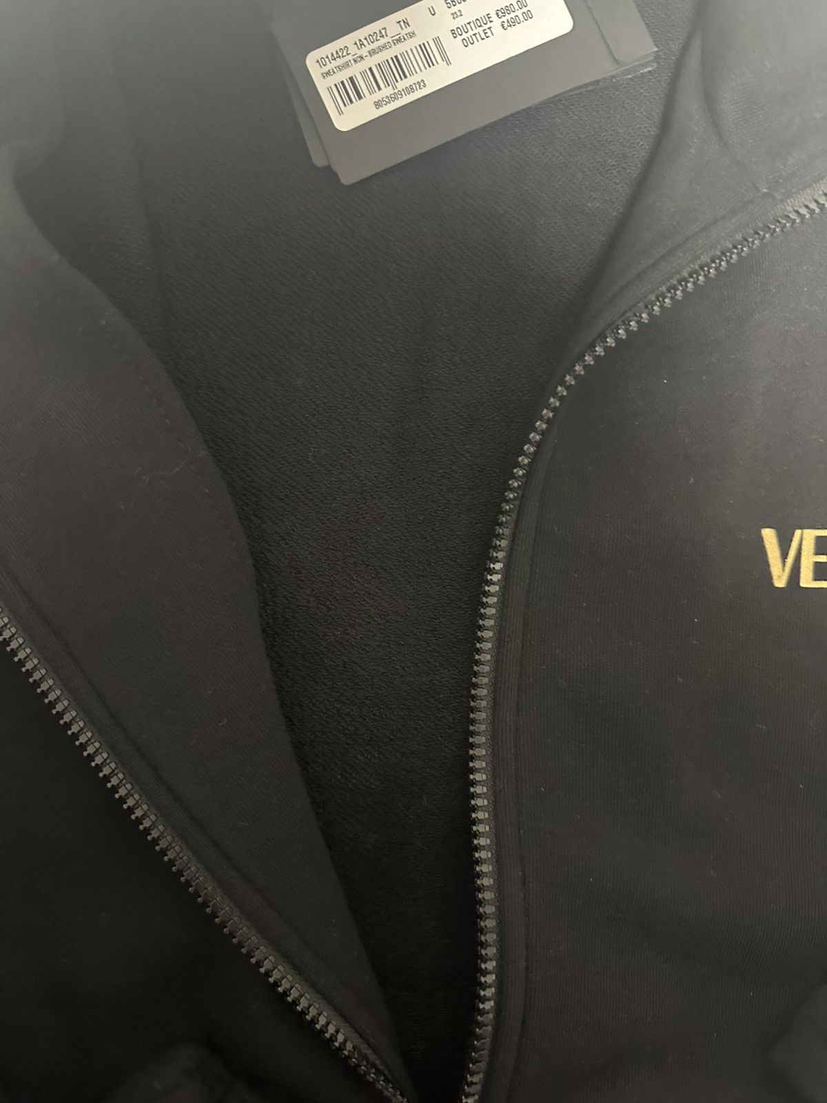 Versace Versace Black Zip Sweatshirt Size US XL / EU 56 / 4 - 9 Thumbnail