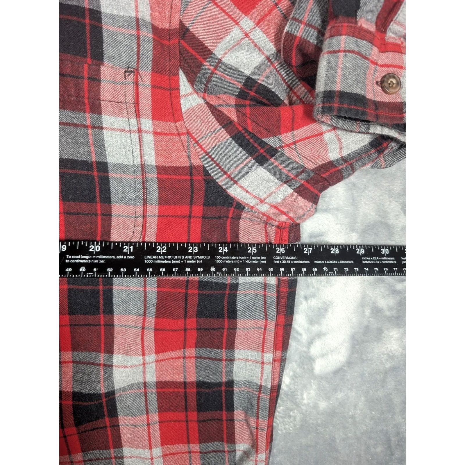 Duluth Trading Company Duluth Trading Co Shirt Mens XL Red Plaid Flannel Long Sleeve Button Up Casual Size US XL / EU 56 / 4 - 3 Thumbnail