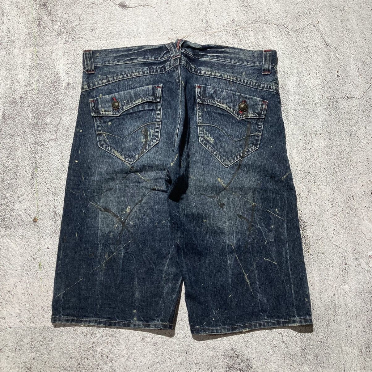 Japanese Brand 2000s Sorridere Distressed Ripped Denim Pants Y2k Grunge Size US 36 / EU 52 - 11 Thumbnail