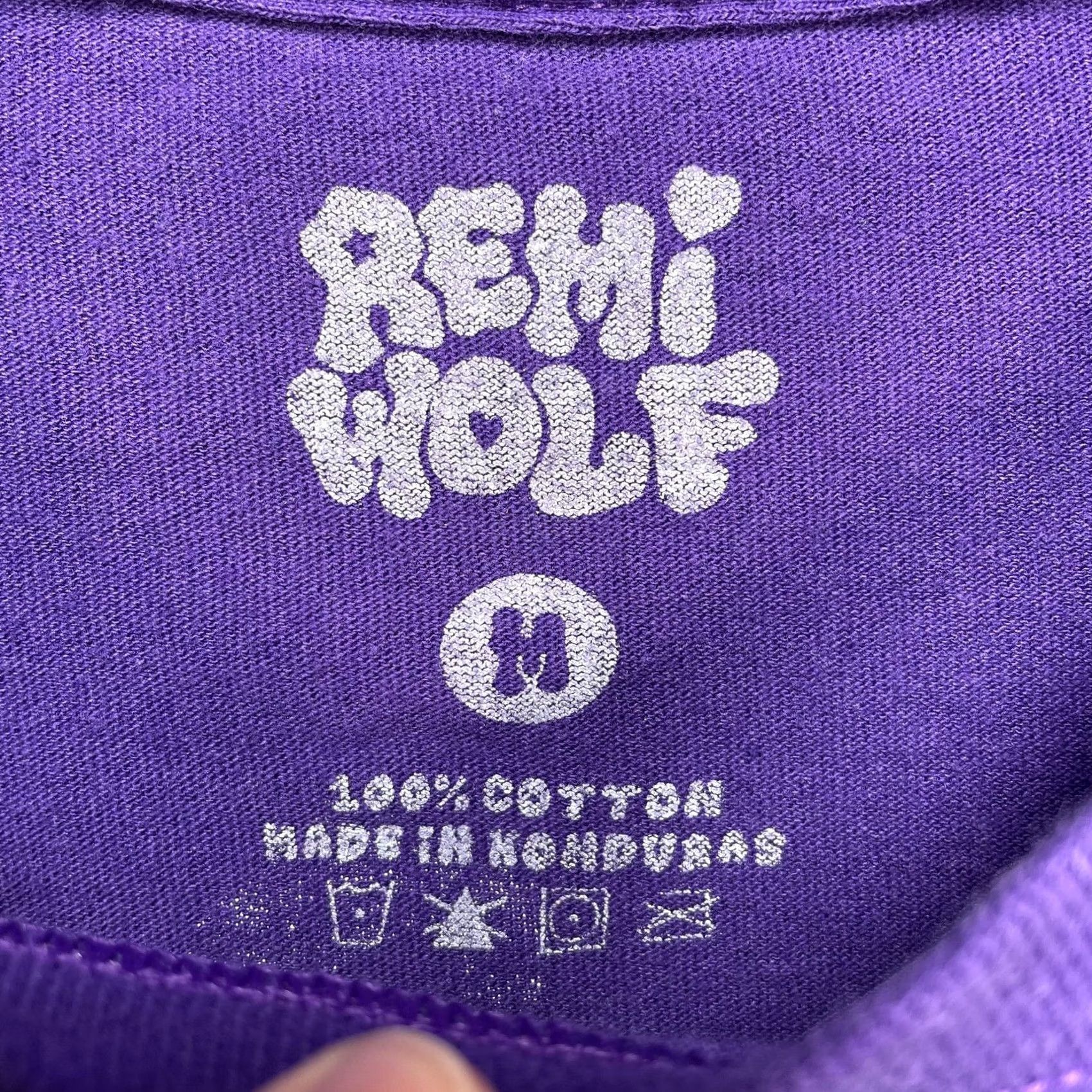 Vintage Remi Wolf Shirt Mens M Purple WOO! Flowers Lyrics Long Sleeve Graphic Tee Size US M / EU 48-50 / 2 - 2 Thumbnail