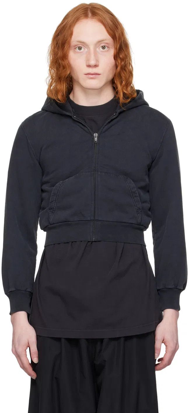 Balenciaga o1w1db10625 Zip-Up Hoodie Fitted in Black Size XS / US 0-2 / IT 36-38 - 1 Preview