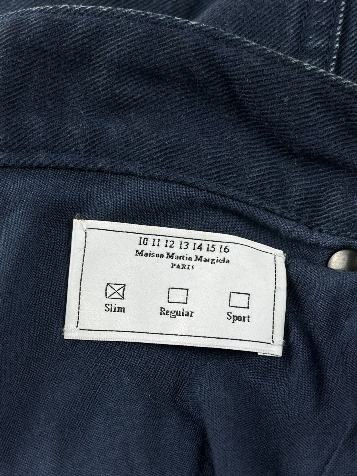 Maison Margiela AW15 Maison Margiela Line 10 Stitched Navy Blue Slim Jeans Size US 30 / EU 46 - 10 Thumbnail