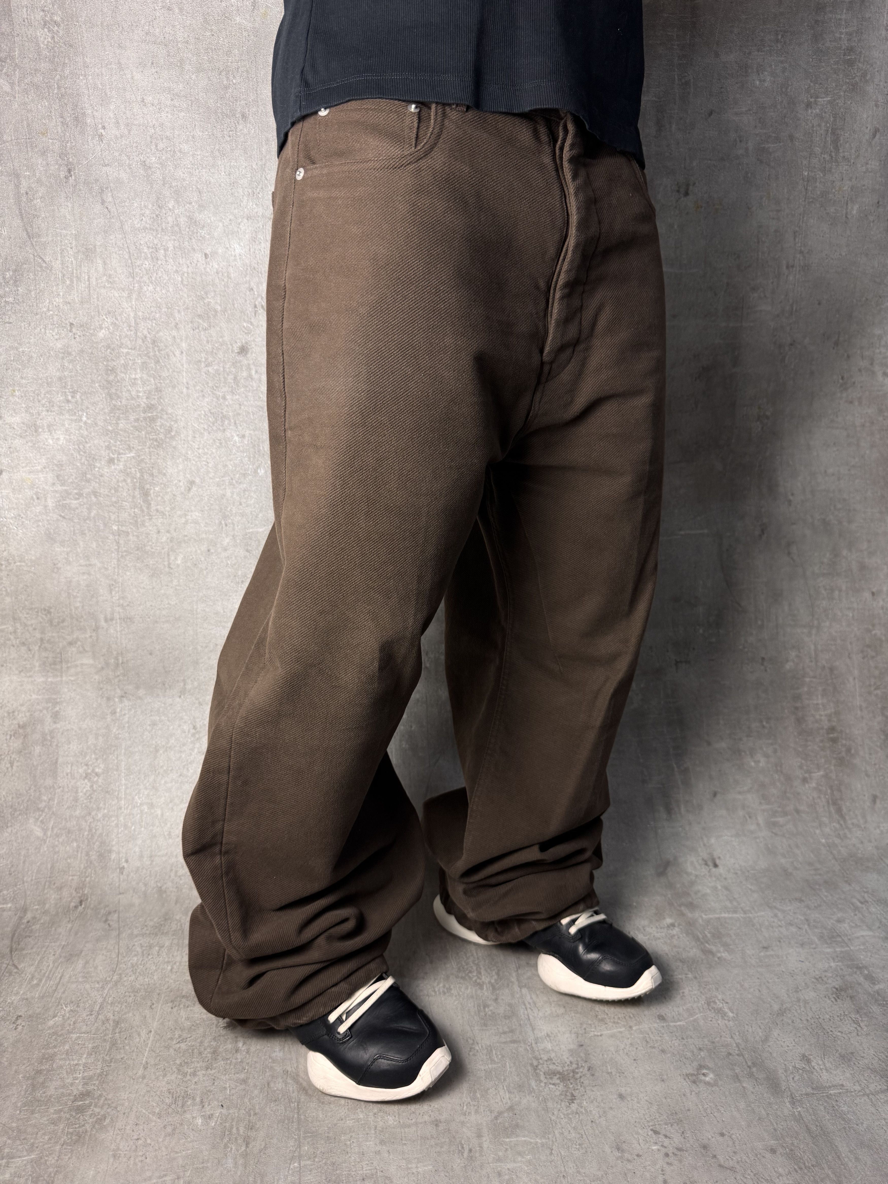 Rick Owens RICK OWENS FW23 Luxor Geth Jeans in Brown Denim Size 34 Size US 34 / EU 50 - 4 Thumbnail