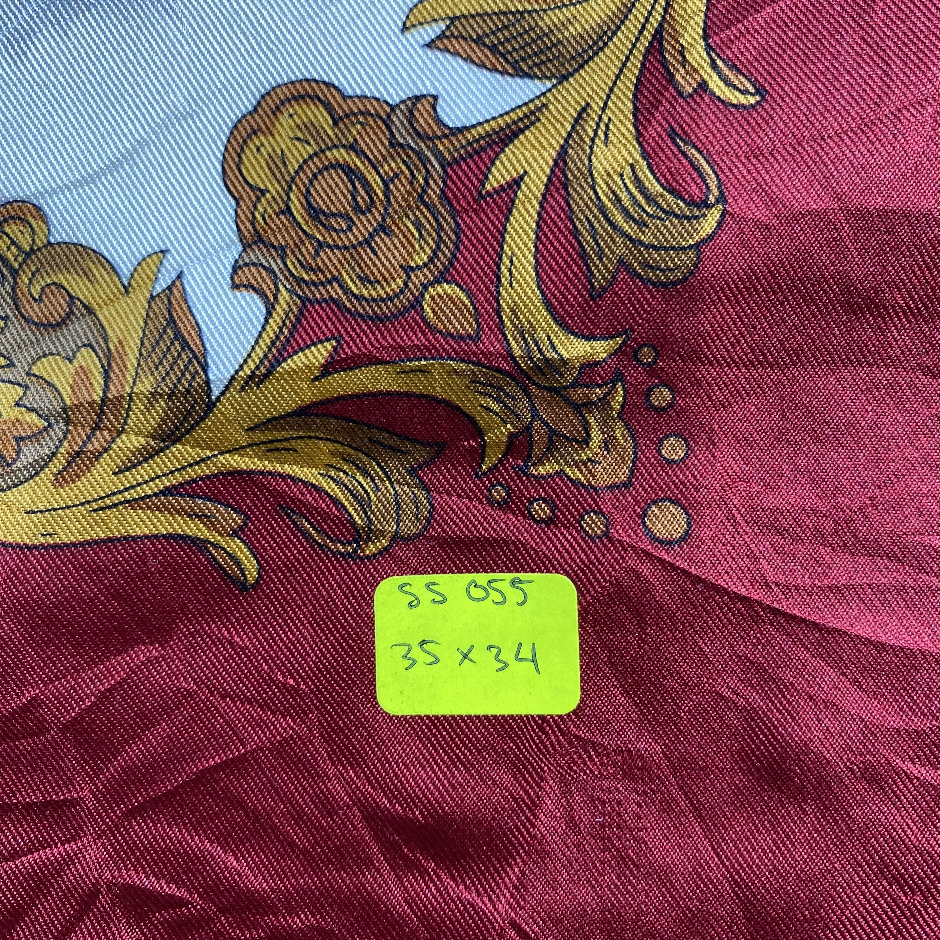 Japanese Brand × Vintage Vintage Italian Silk Scarf Hand Rolled Floral SS055 Size ONE SIZE - 8 Thumbnail