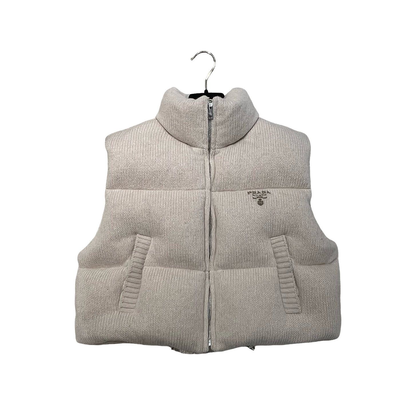 Prada × Vintage 🔥Archive Prada Women's Down Gilet/Prada Nylon