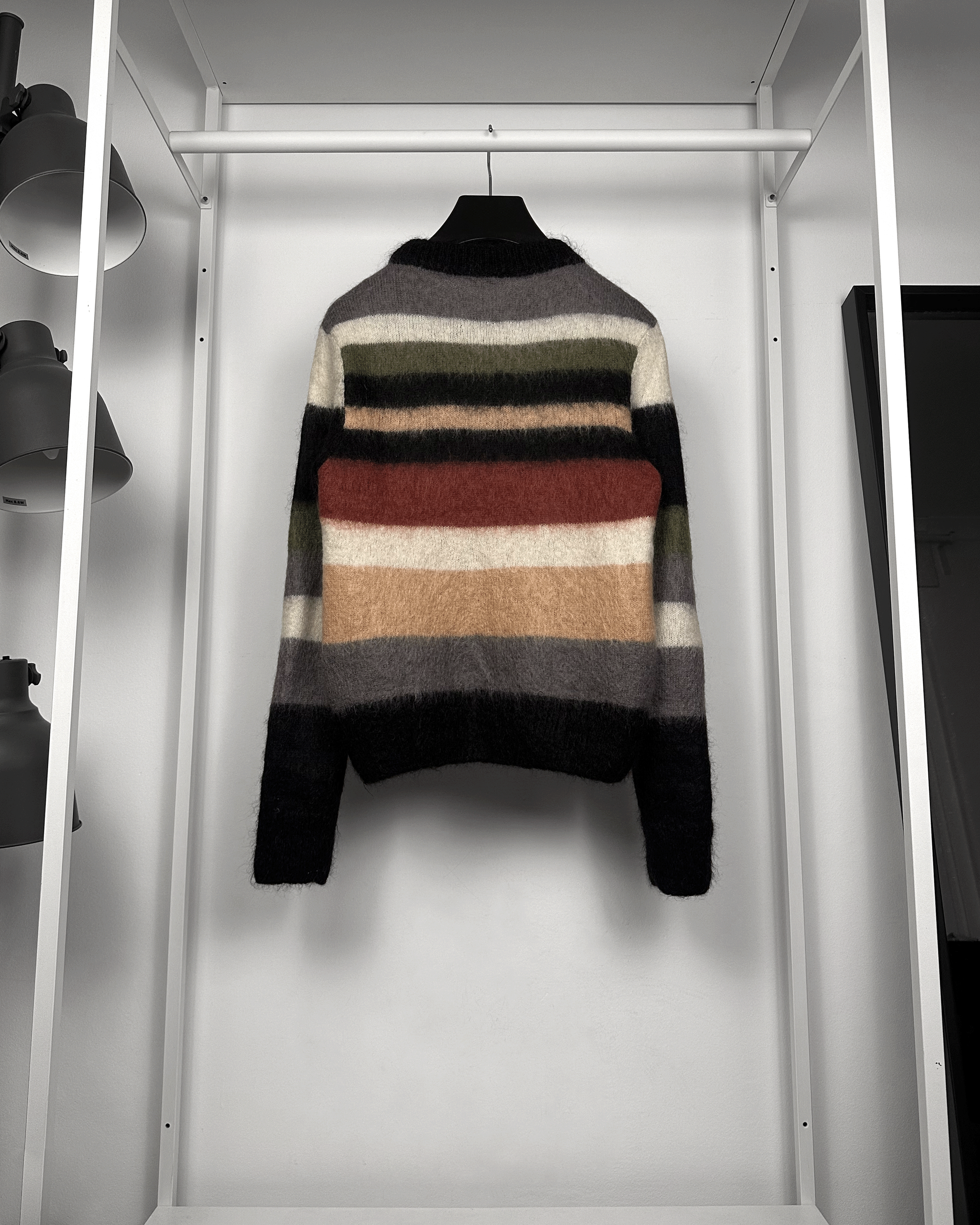 Saint Laurent Paris Saint Laurent Striped Mohair Johnny Rotten Sweater Size US M / EU 48-50 / 2 - 2 Thumbnail