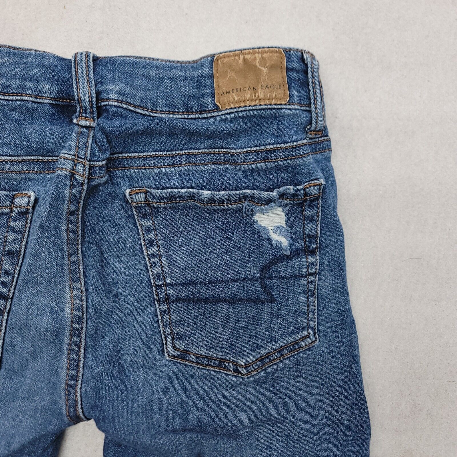American Eagle Outfitters American Eagle Casual Denim Jean Shorts Womens Size 0 Blue Size 25" / US 0 / IT 36 - 7 Thumbnail