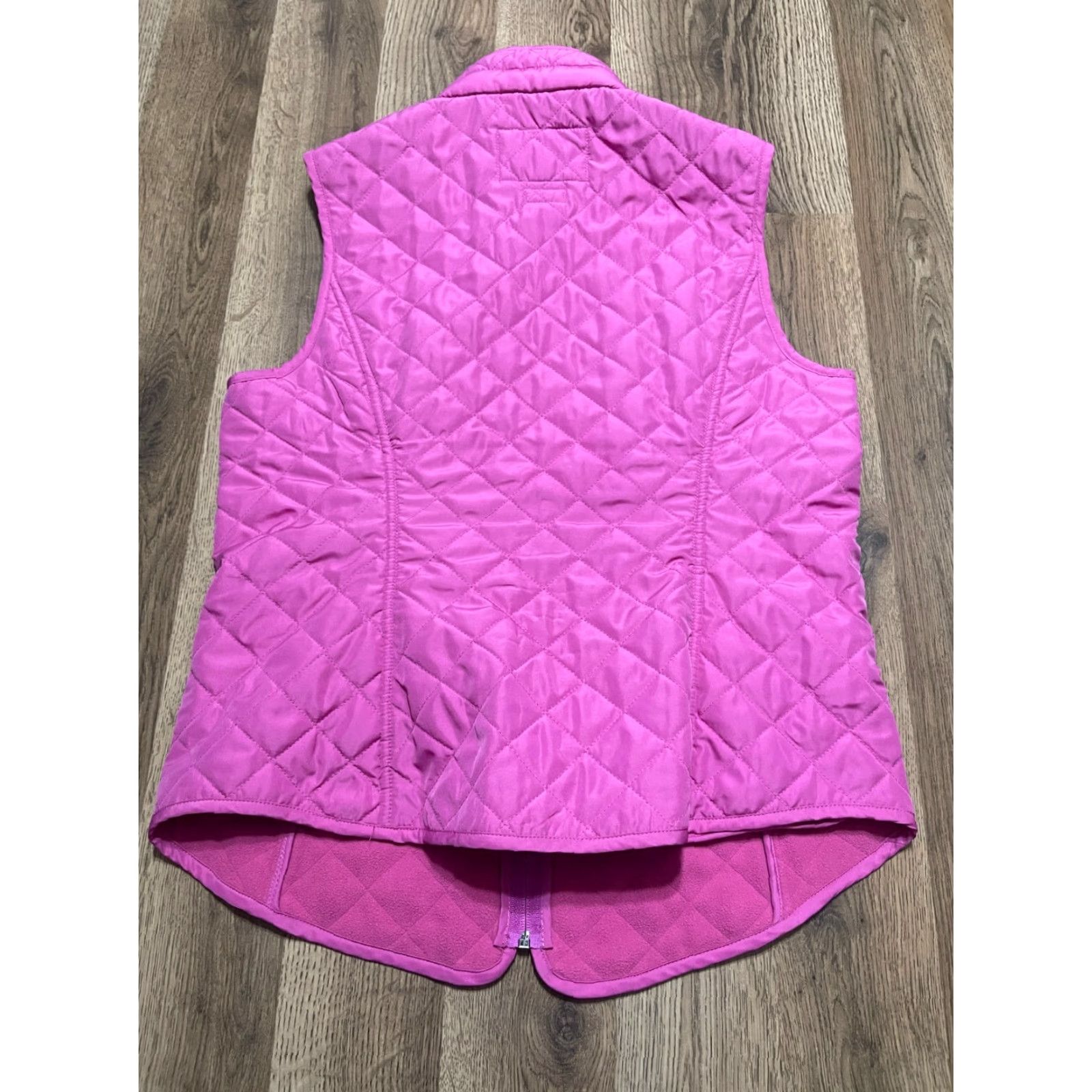 Van Heusen VAN HEUSEN Sweater Women's Size Medium Pink Full Zip Vest Pockets Womens Sized Size M / US 6-8 / IT 42-44 - 2 Thumbnail