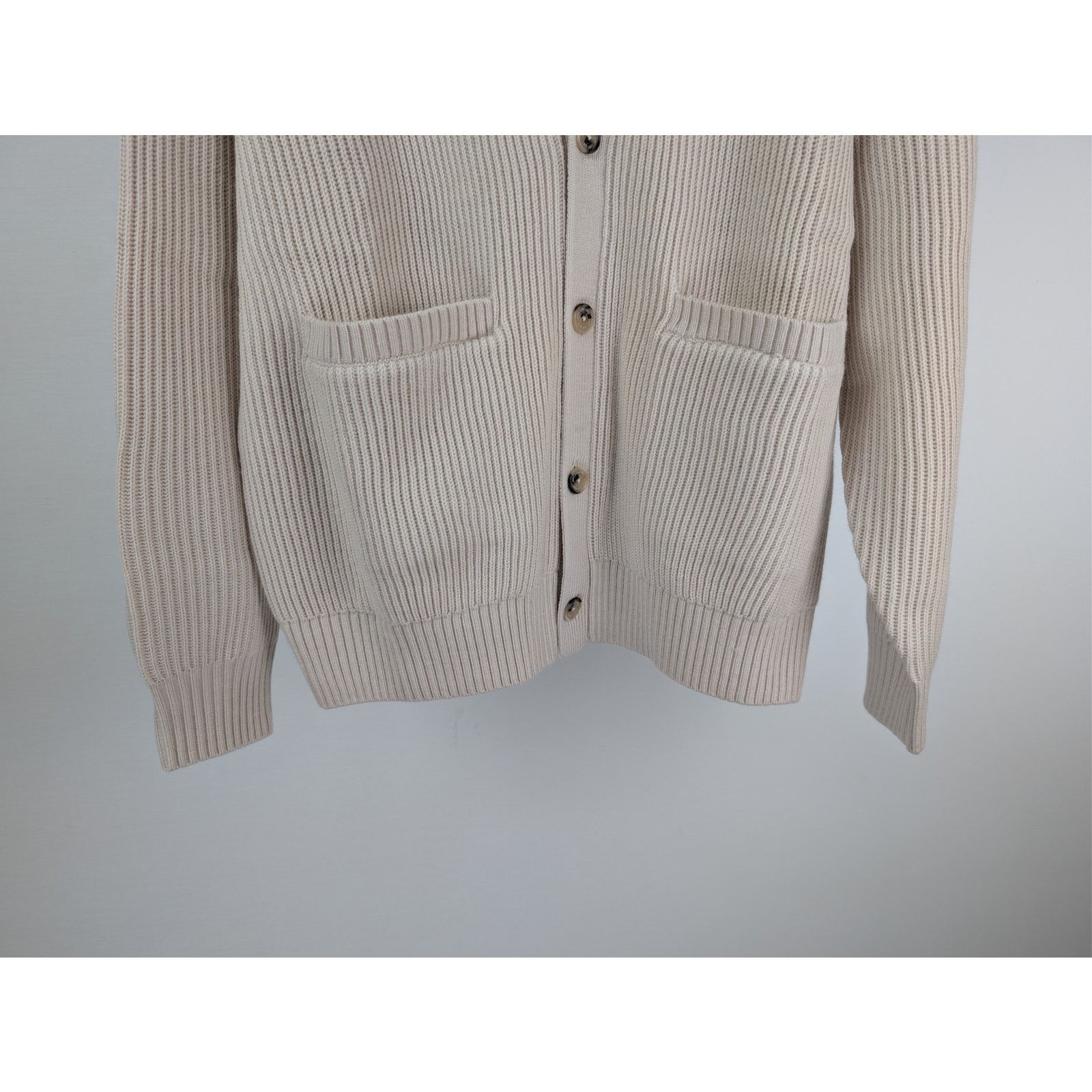 Aime Leon Dore o1rshd1 Shaker Stitch Cardigan Sweater in Oatmeal Size US L / EU 52-54 / 3 - 4 Thumbnail