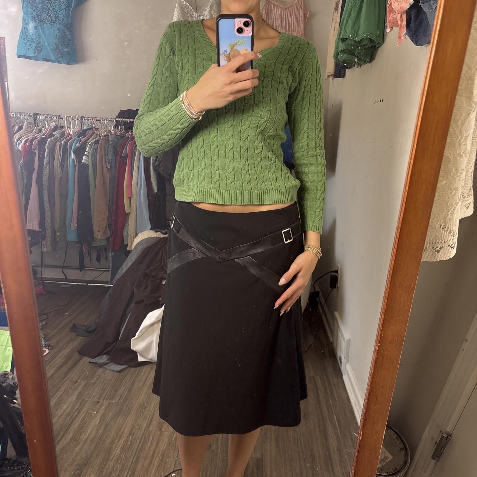 Other y2k grunge buckle midi skirt Size 32" / US 10 / IT 46 - 2 Thumbnail