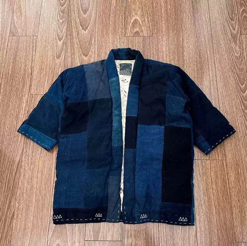 Visvim VISVIM ICT SANJURO KIMONO DOWN KOFU INDIGO | Grailed