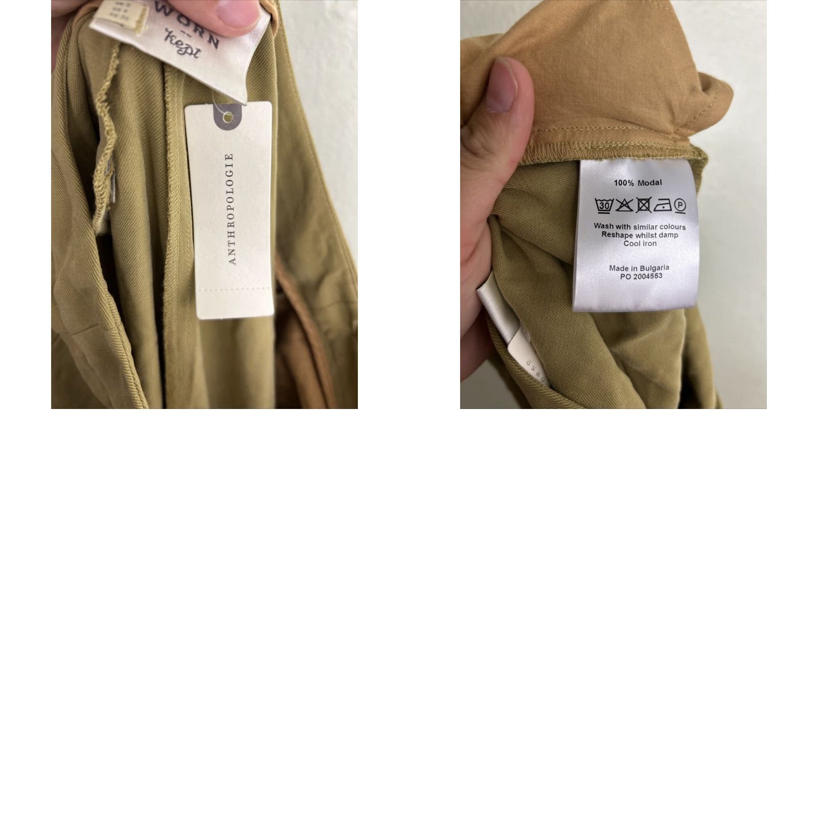 Anthropologie VINTAGE Anthropologie Seen Worn Kept Womens Barrel Leg Pants 4 Mustard Yellow High Rise сю Size 27" / US 4 / IT 40 - 10 Thumbnail