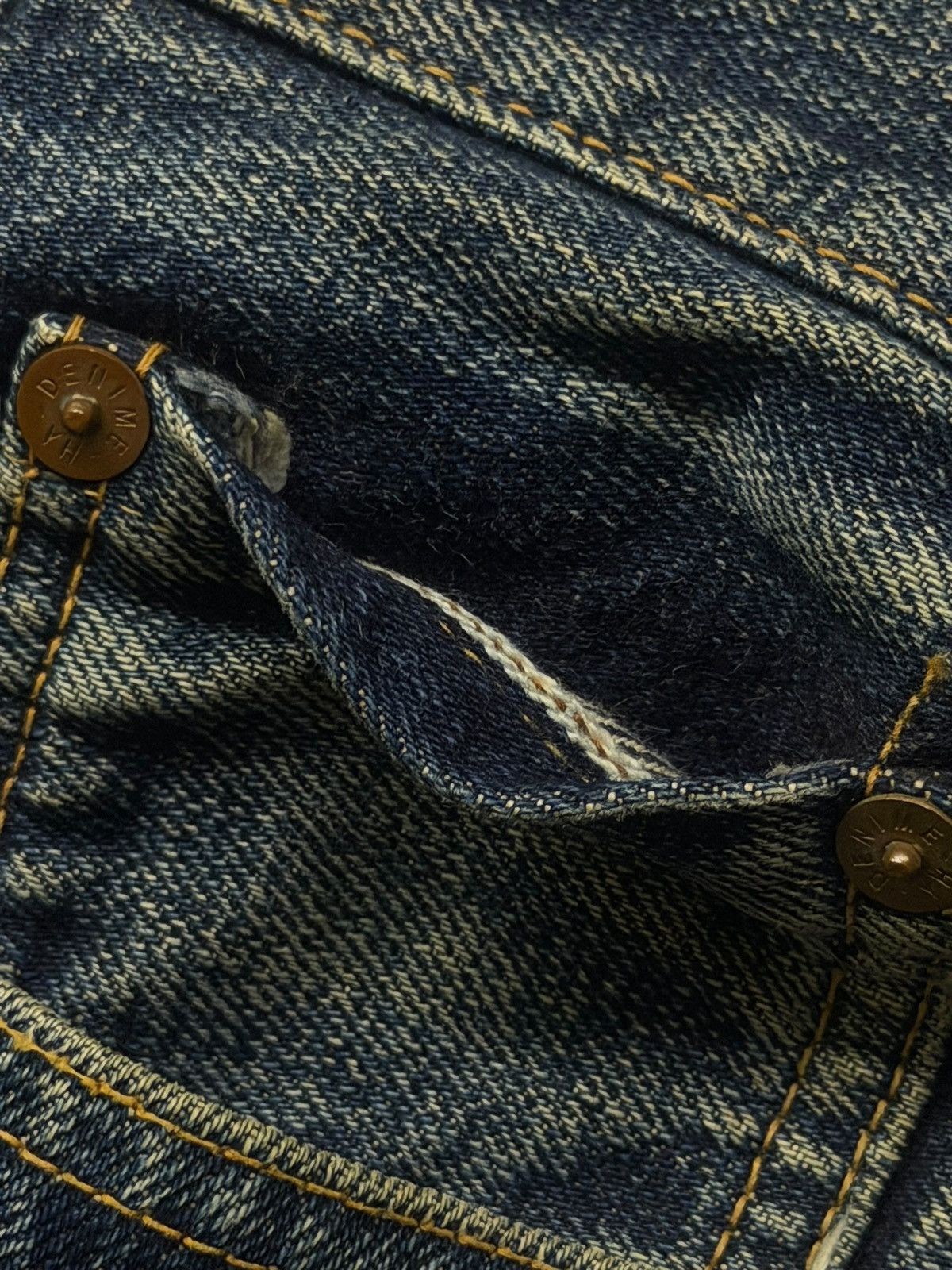 Denime Vintage 90s DENIME Lot 87 Selvedge Denim Jeans Japan | W29 Size US 29 - 10 Thumbnail