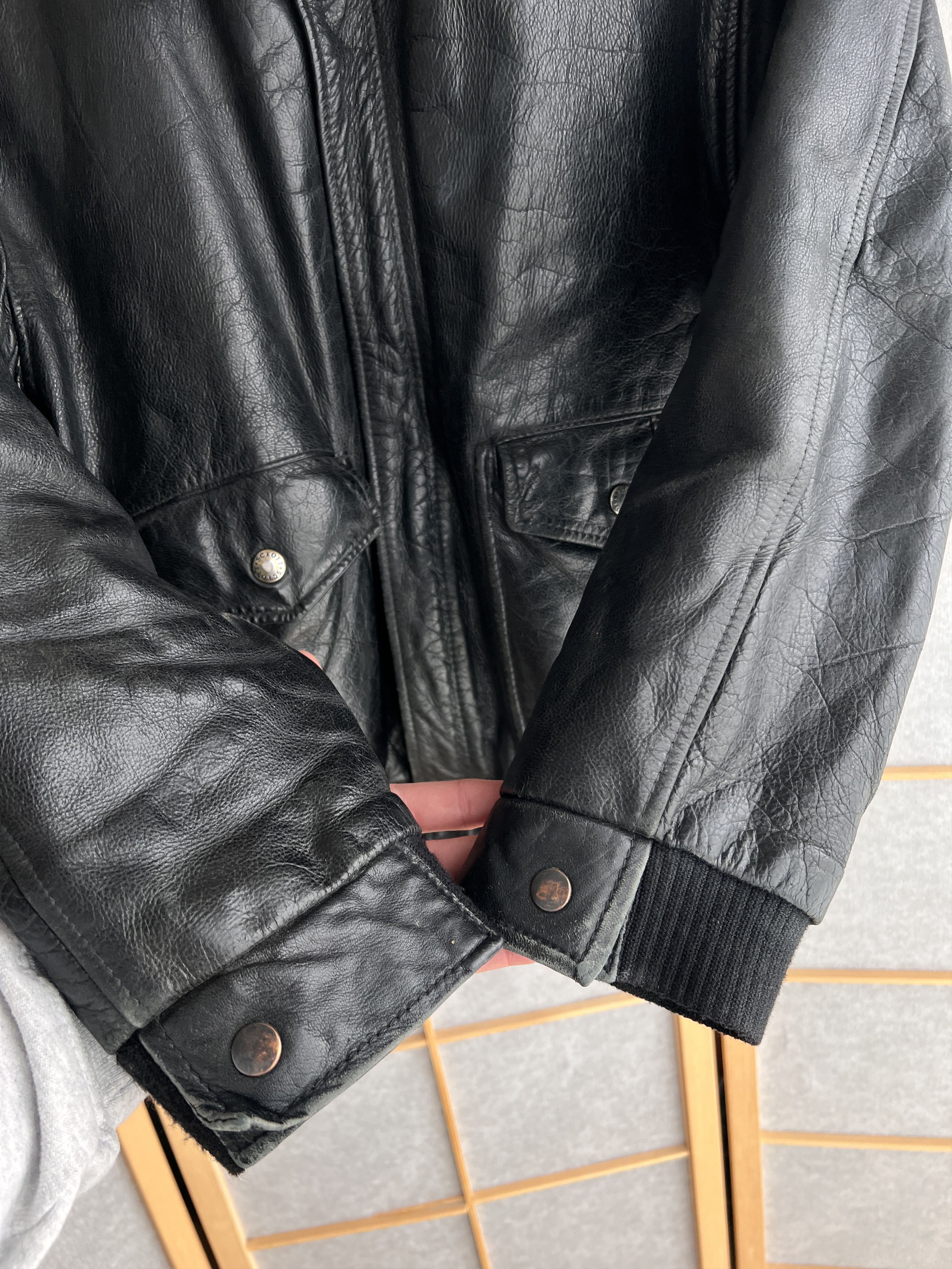 Diesel VTG Schott Avirex style leather bomber jacket US army flyer Size US M / EU 48-50 / 2 - 8 Thumbnail