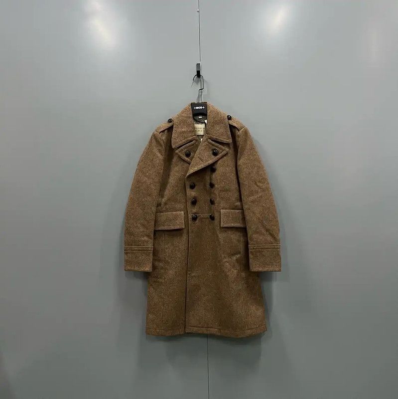 Burberry Burberry Brown Wool Spring Autumn Long Coat Size M / US 6-8 / IT 42-44 - 1 Thumbnail