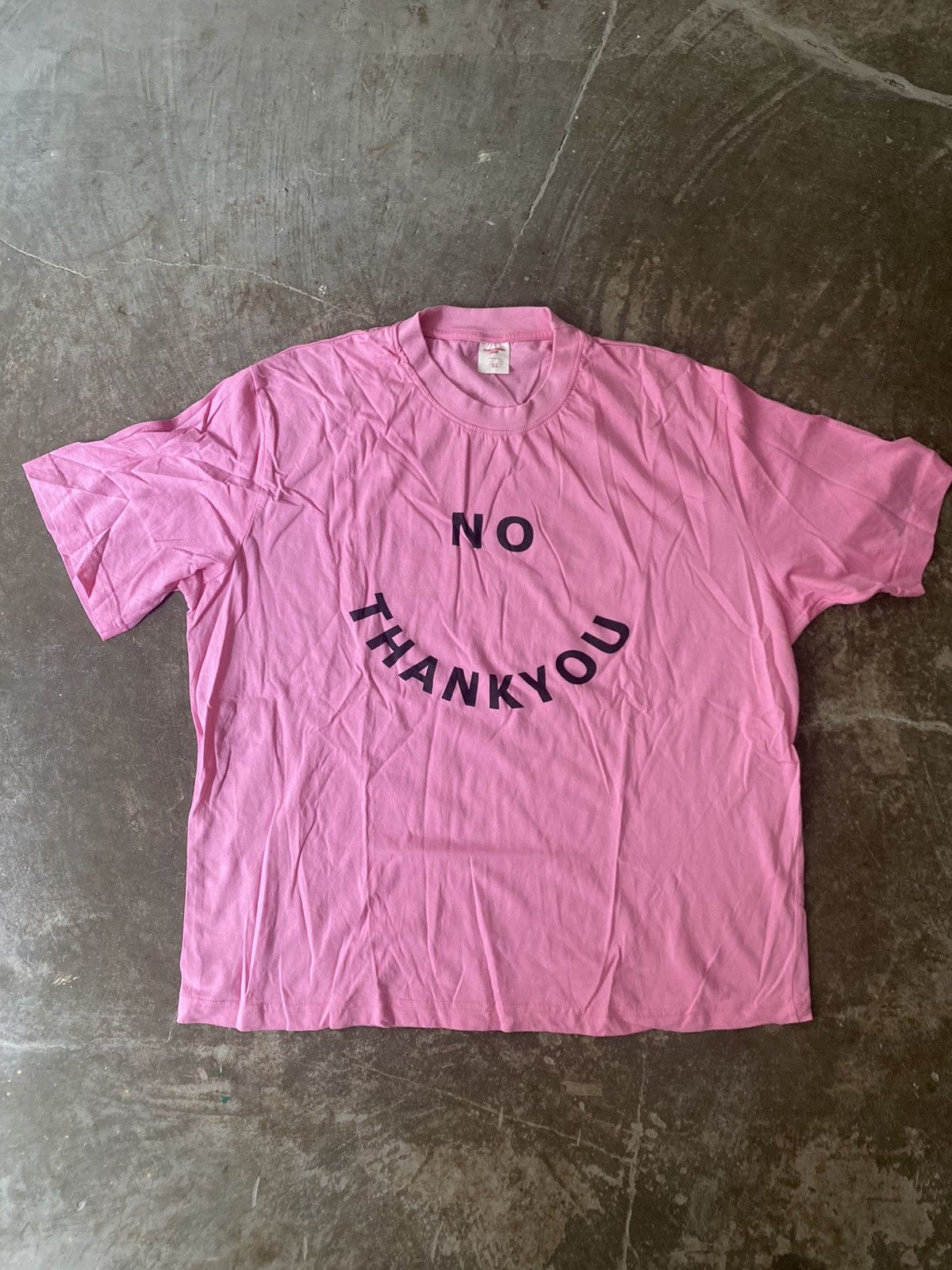Vintage No Thank You Slogan Tee Kapital Balenciaga Bode CPFM Size US XL / EU 56 / 4 - 1 Thumbnail