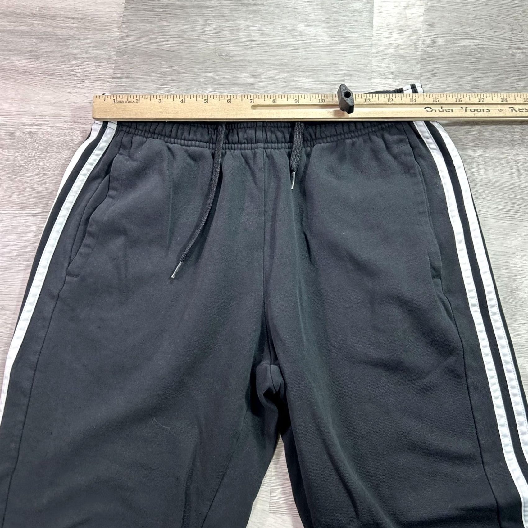 Adidas Adidas Sweatpants Mens Medium Black Fleece 3 Stripe Jogger Athletic GM9435 Size US 31 - 5 Thumbnail