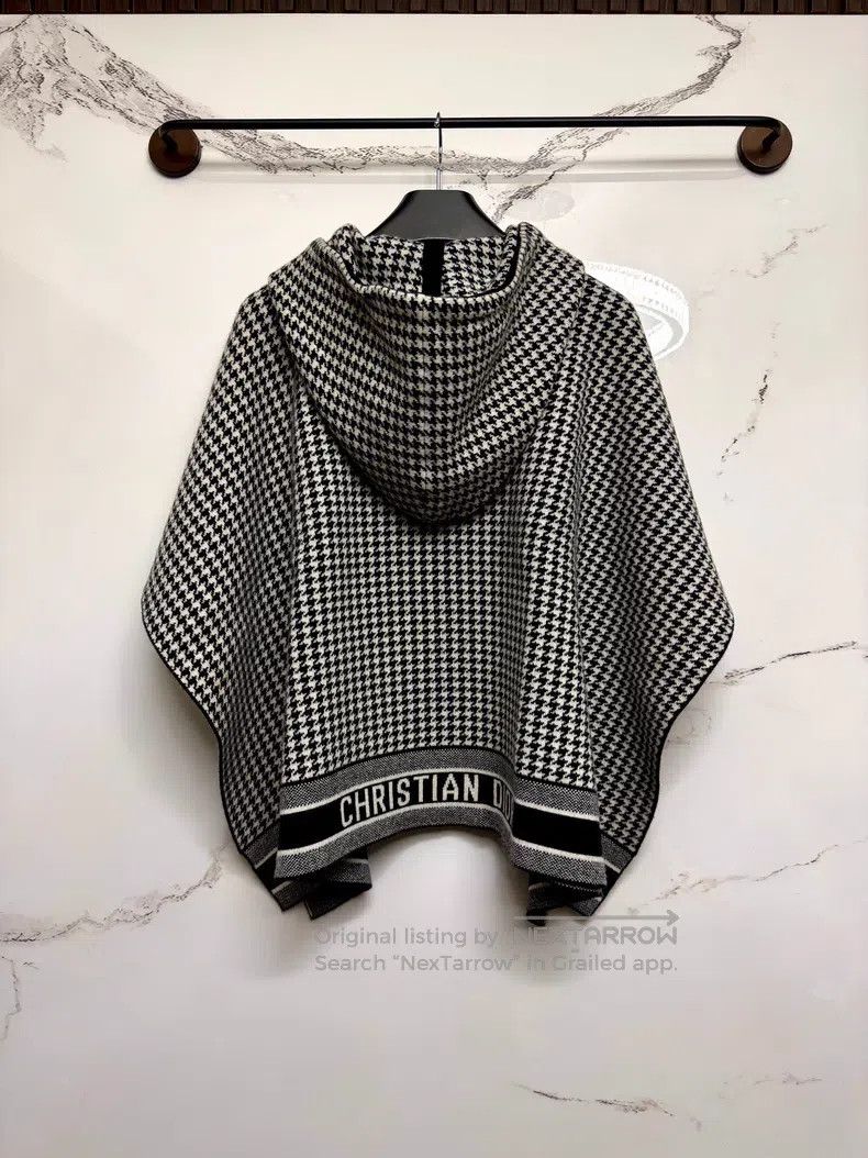 Dior Dior Houndstooth Cloak Size XXS / US 00 / IT 34 - 4 Thumbnail
