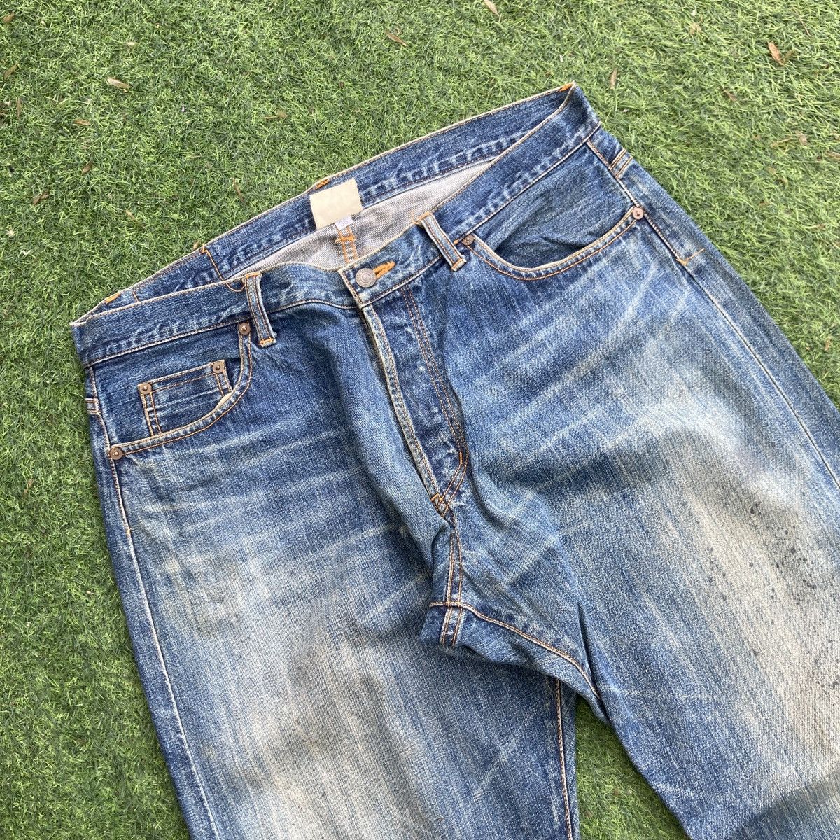 If Six Was Nine × Japanese Brand × Vintage VINTAGE SATELLITE SELVEDGE DISTRESSED JEANS Size US 36 / EU 52 - 4 Thumbnail