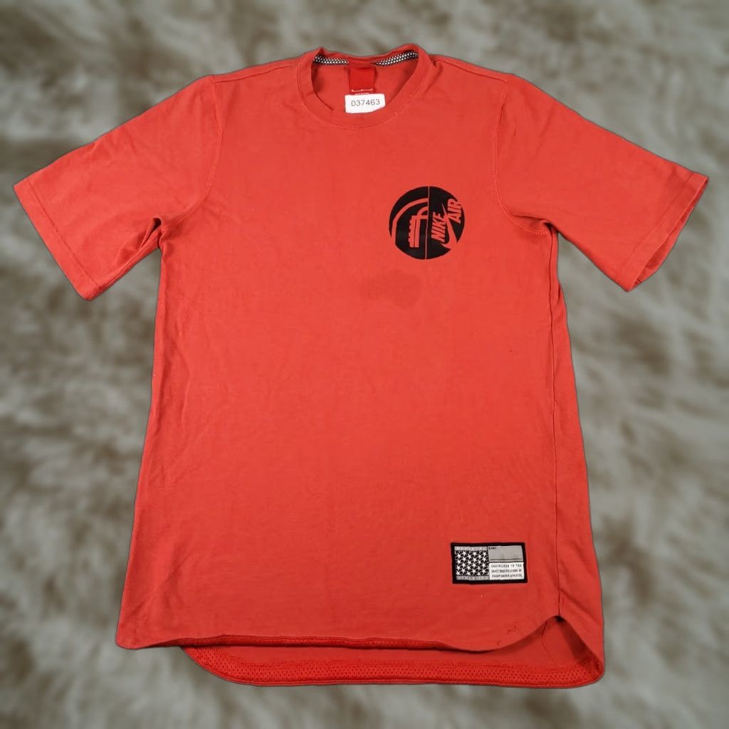 Nike Nike Men's Casual T-Shirt Short Sleeve Medium Orange Swoosh Sports Size US M / EU 48-50 / 2 - 1 Thumbnail