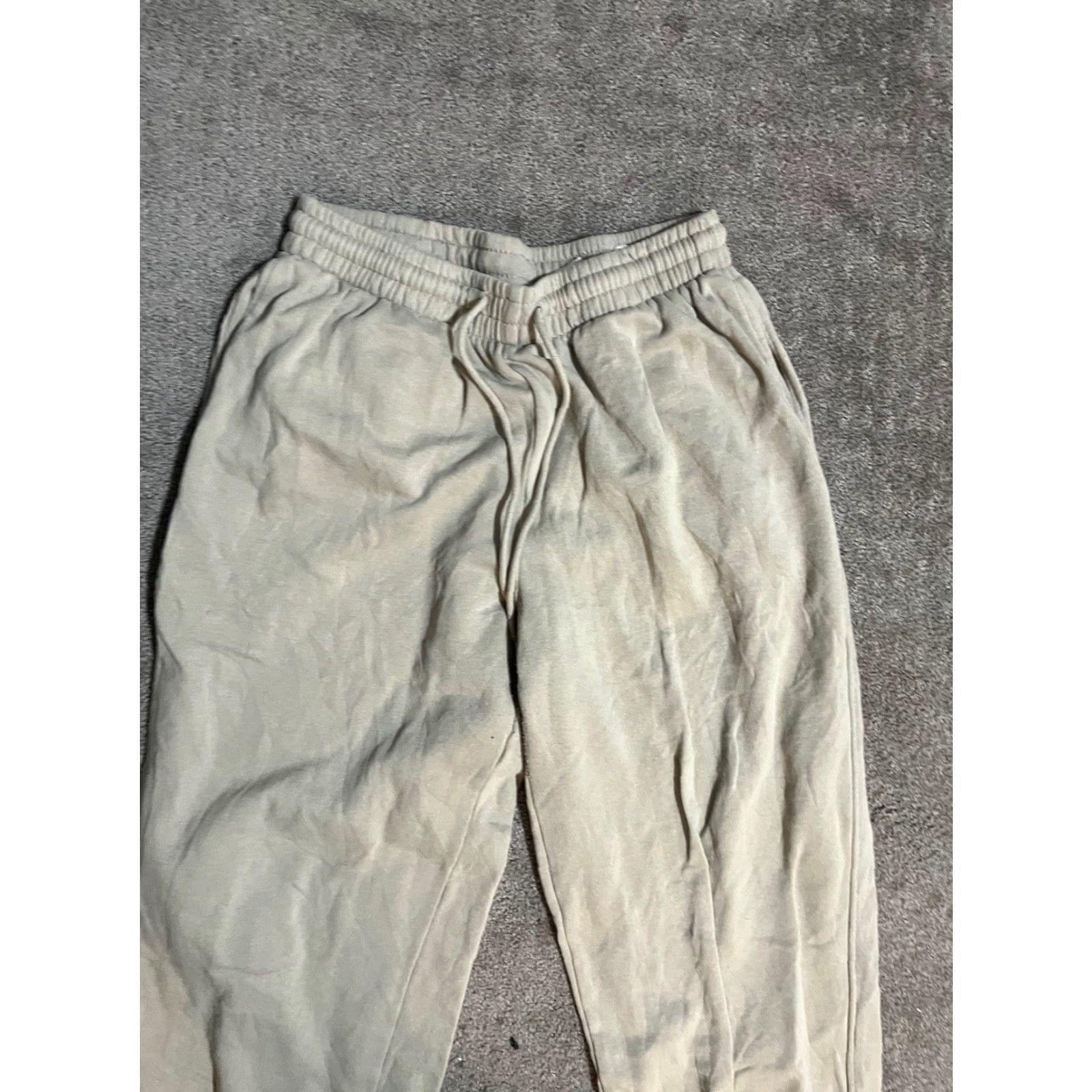 H&M H&M Sweatpants Womens Size Medium Beige Regular Fit Soft Lounge Comfy Casual Size 32" / US 10 / IT 46 - 2 Thumbnail