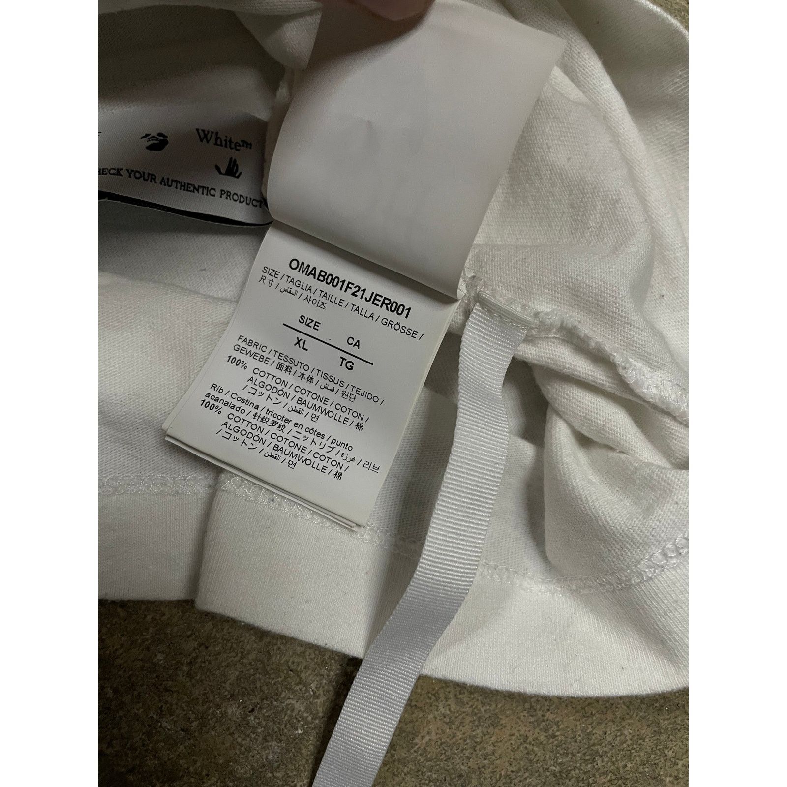 Off-White Off White LS White Black Used XL Size US XL / EU 56 / 4 - 4 Thumbnail